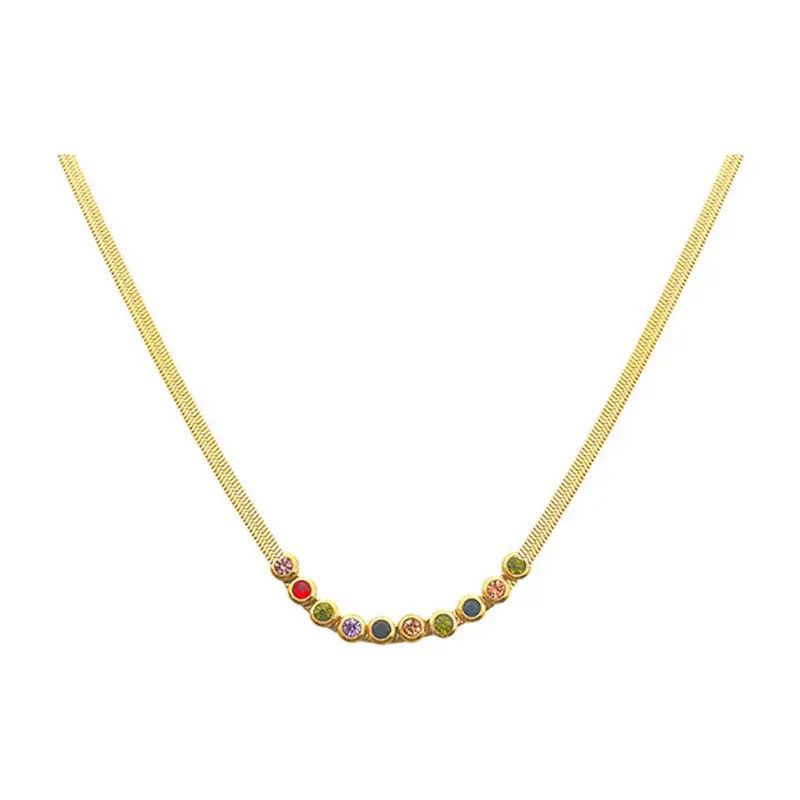 Jewelry Elegant Sparkling Zircons Pendant Necklace Size ONE SIZE - 2 Thumbnail
