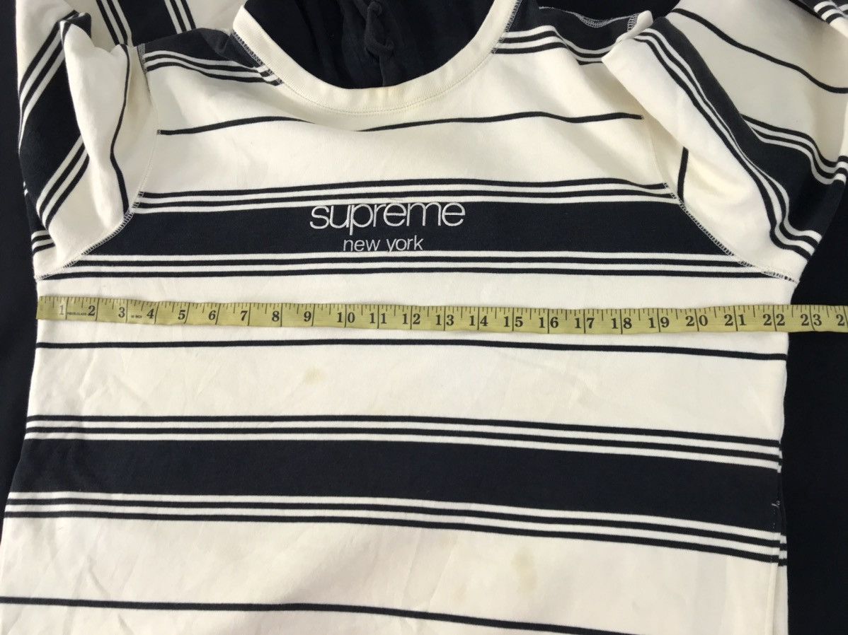 Other Supreme New York Striped Pull Over Hoodies Embroidery Logo Size US M / EU 48-50 / 2 - 10 Thumbnail