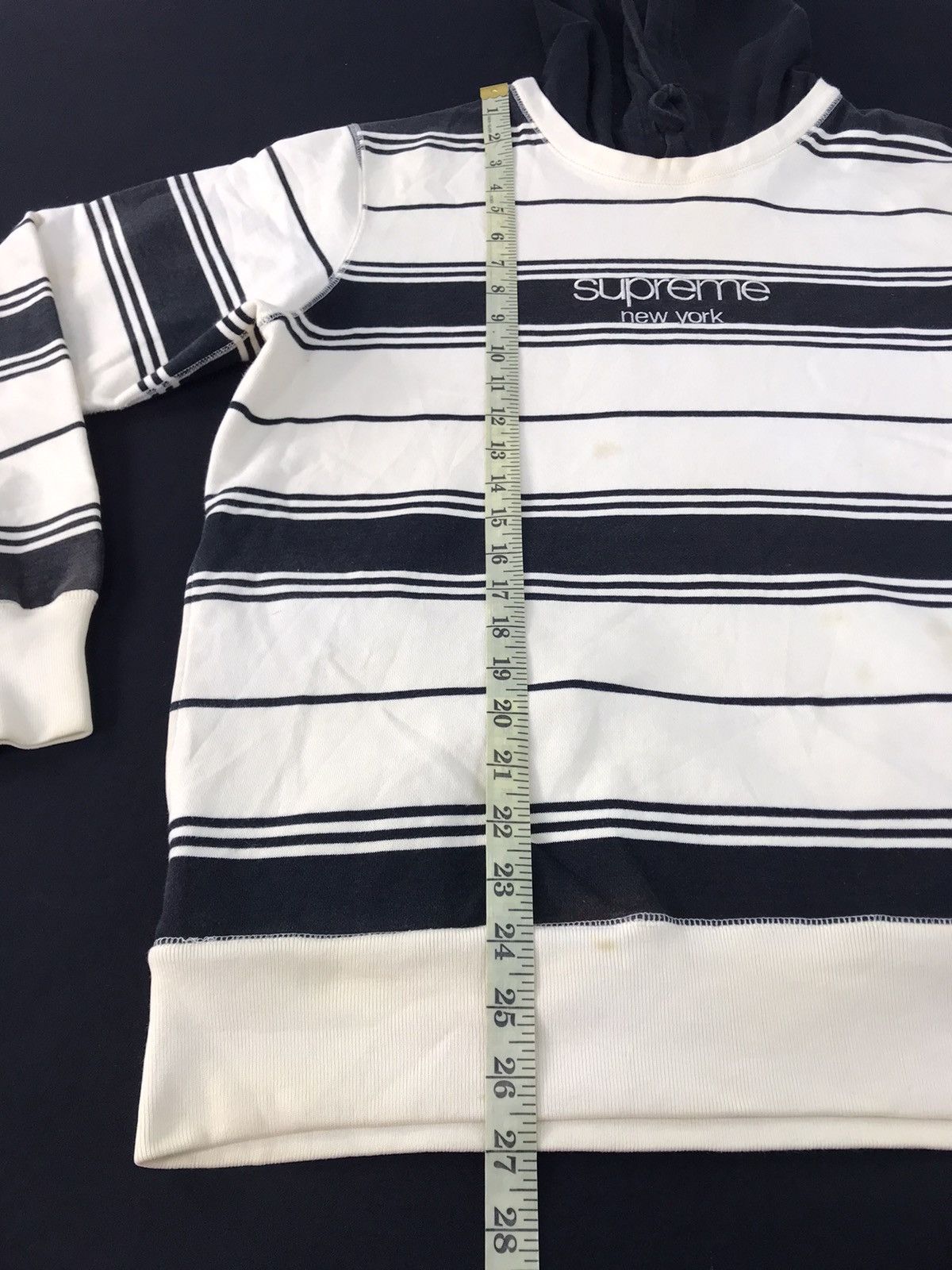 Other Supreme New York Striped Pull Over Hoodies Embroidery Logo Size US M / EU 48-50 / 2 - 11 Thumbnail