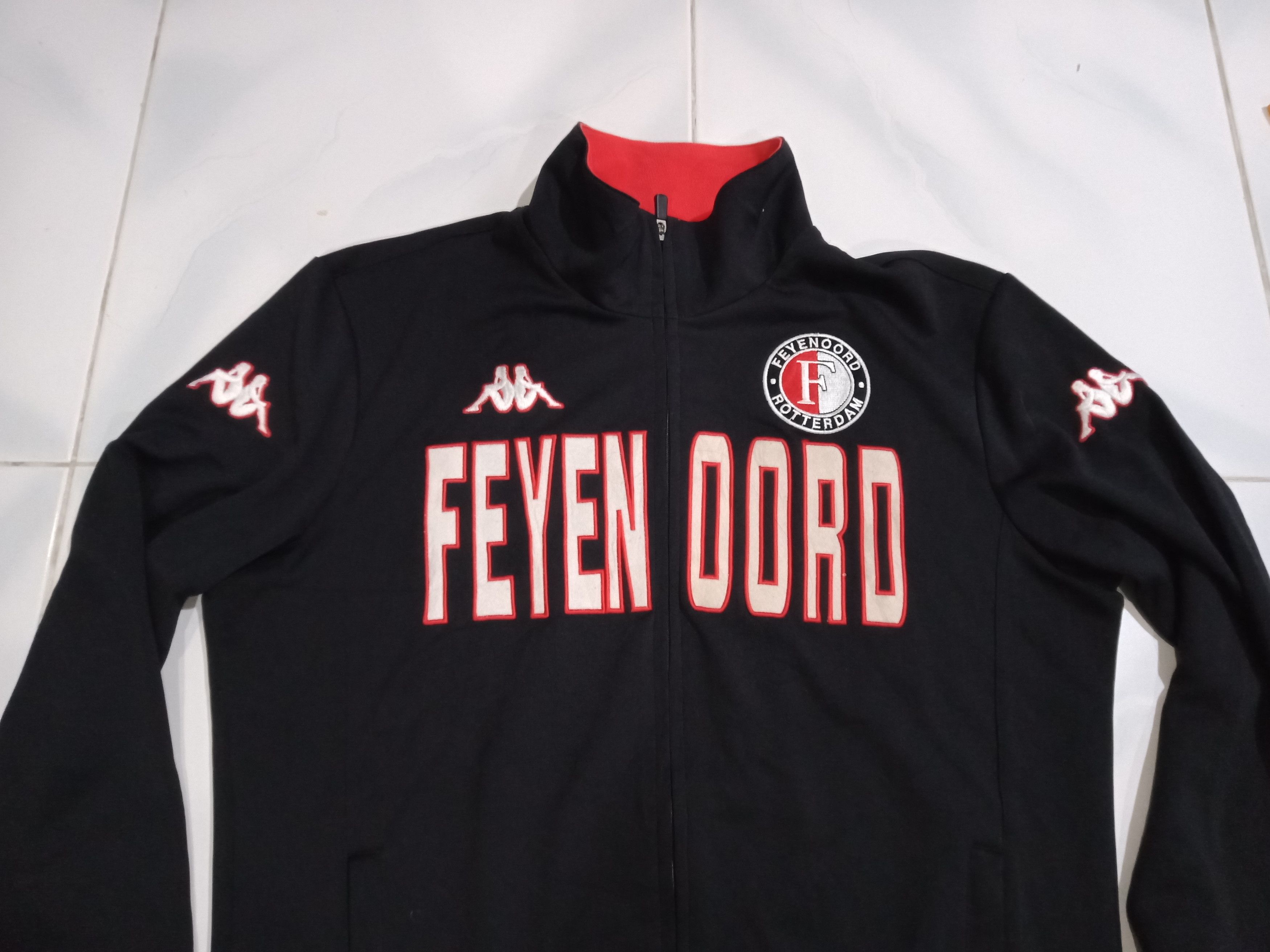 Kappa Vintage Kappa Feyernoord Rotterdam Jacket Size US XL / EU 56 / 4 - 2 Thumbnail
