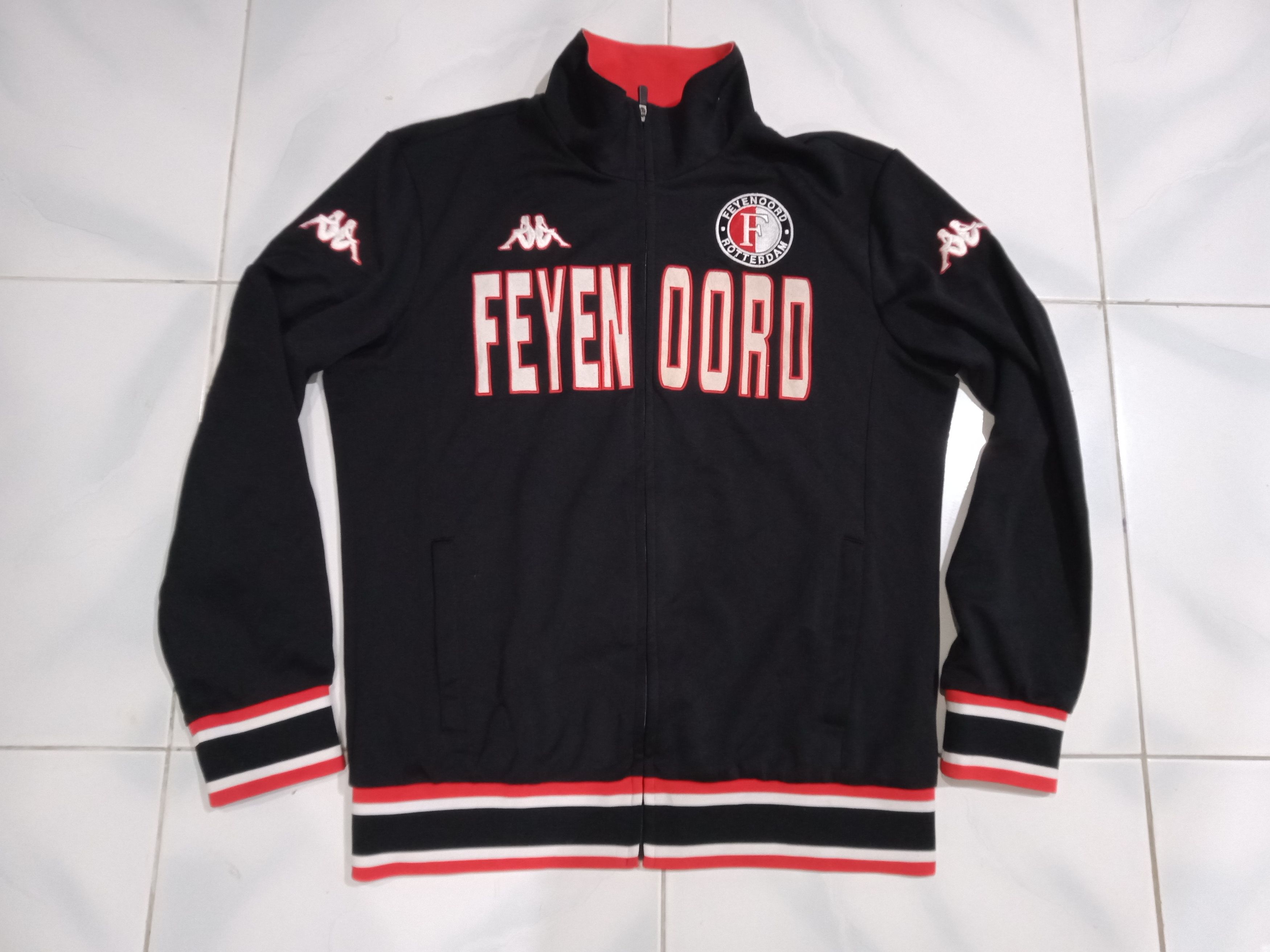 Kappa Vintage Kappa Feyernoord Rotterdam Jacket Size US XL / EU 56 / 4 - 1 Thumbnail