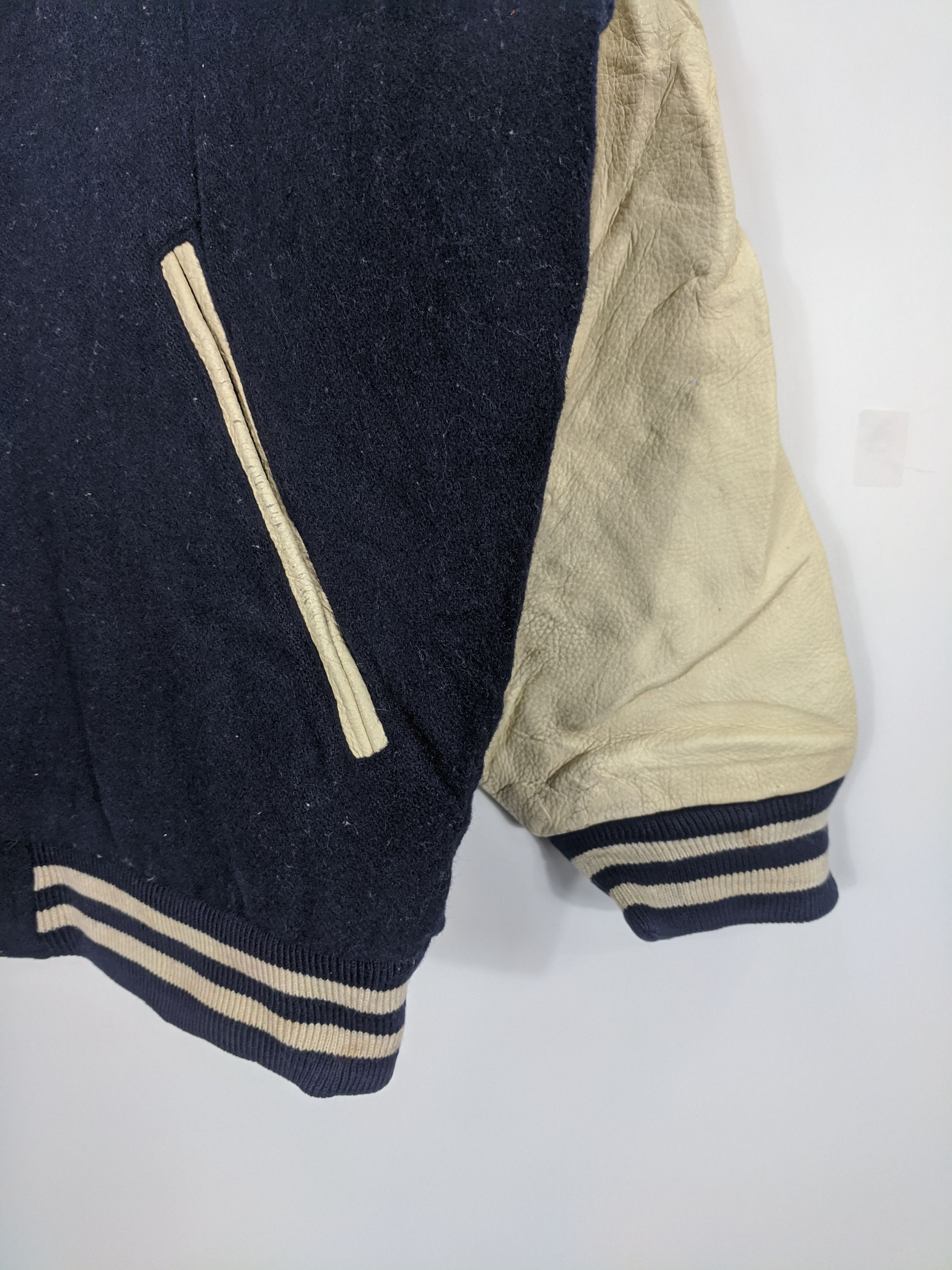 MLB Vintage 90s Chasecult Varsity Jacket Leather V0157 Size US XL / EU 56 / 4 - 7 Thumbnail