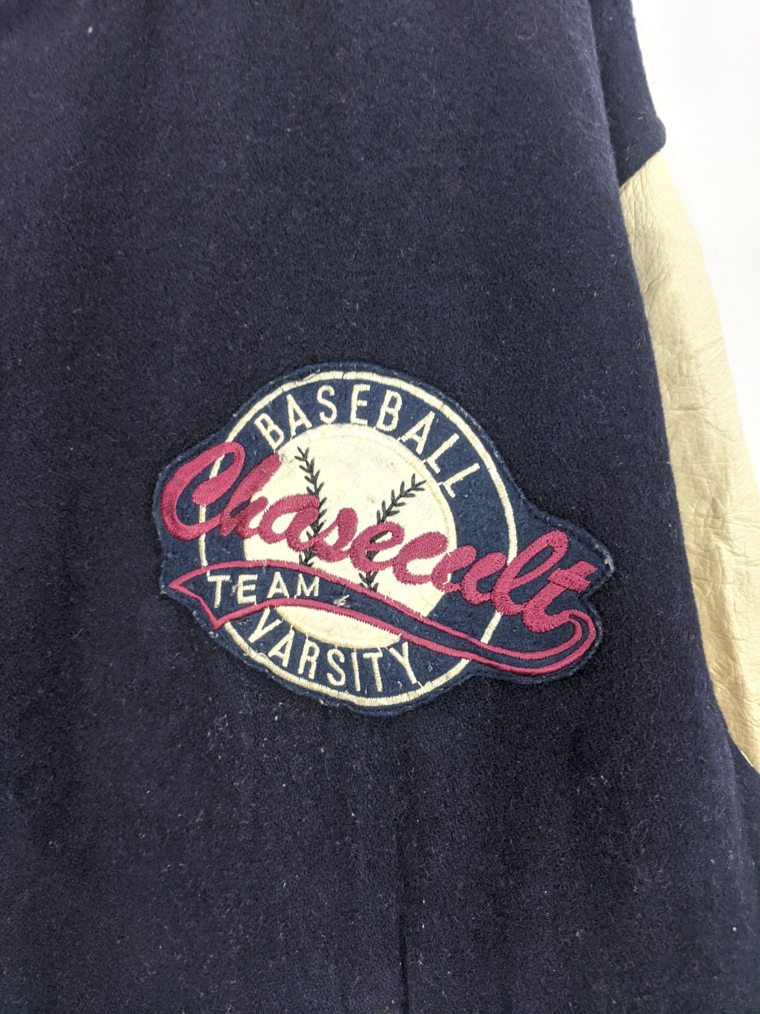 MLB Vintage 90s Chasecult Varsity Jacket Leather V0157 Size US XL / EU 56 / 4 - 5 Thumbnail