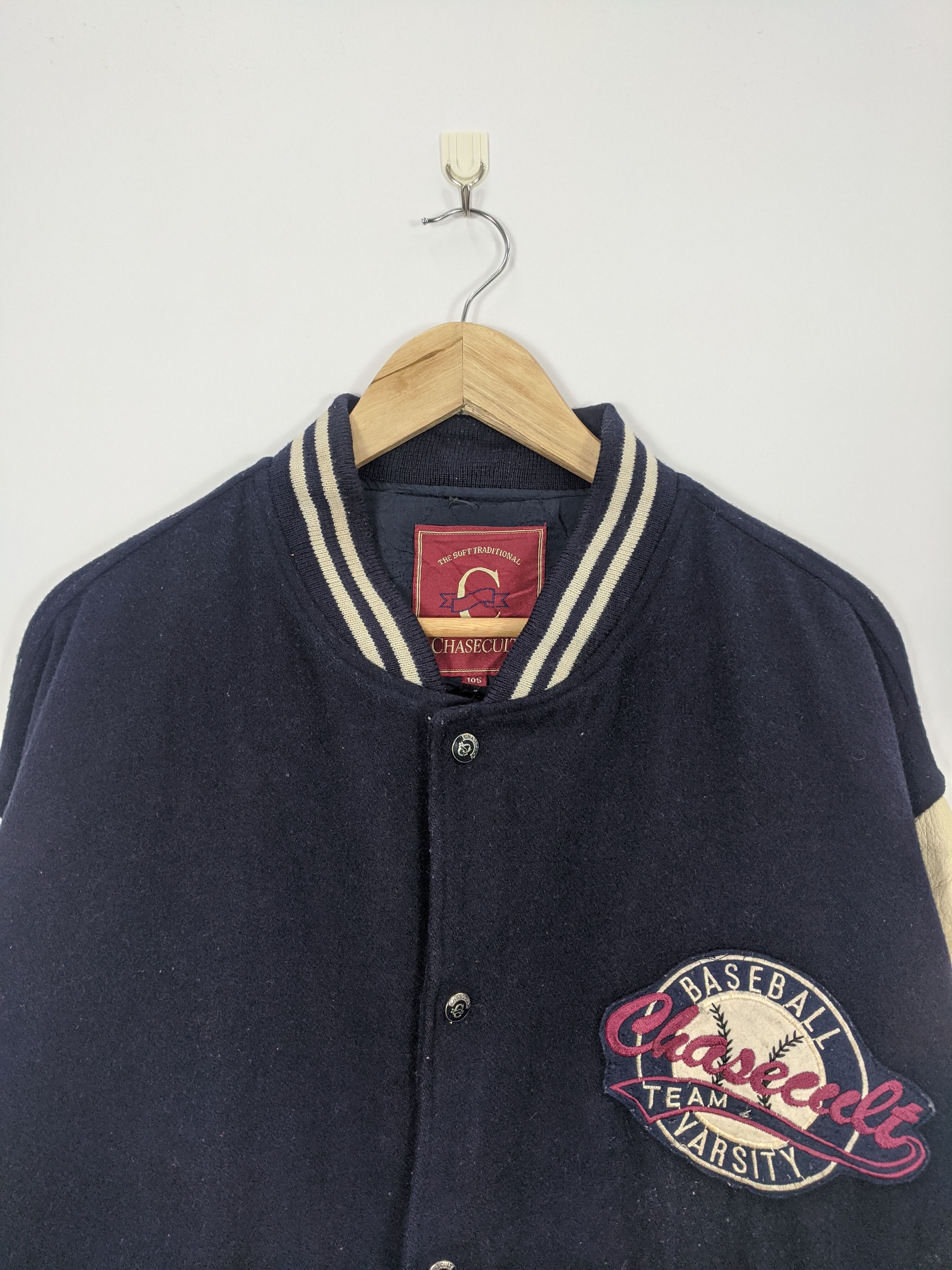 MLB Vintage 90s Chasecult Varsity Jacket Leather V0157 Size US XL / EU 56 / 4 - 3 Thumbnail