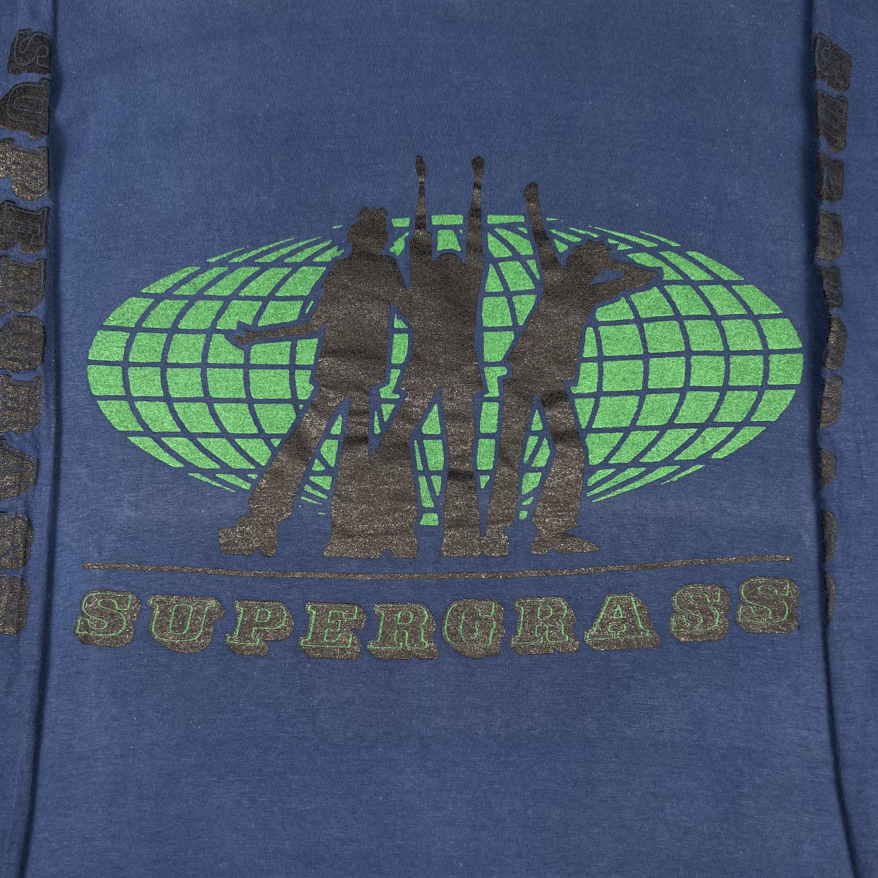 Band Tees Vintage 90s Supergrass Logo Britpop UK Long Sleeved T Shirt Size US L / EU 52-54 / 3 - 5 Thumbnail