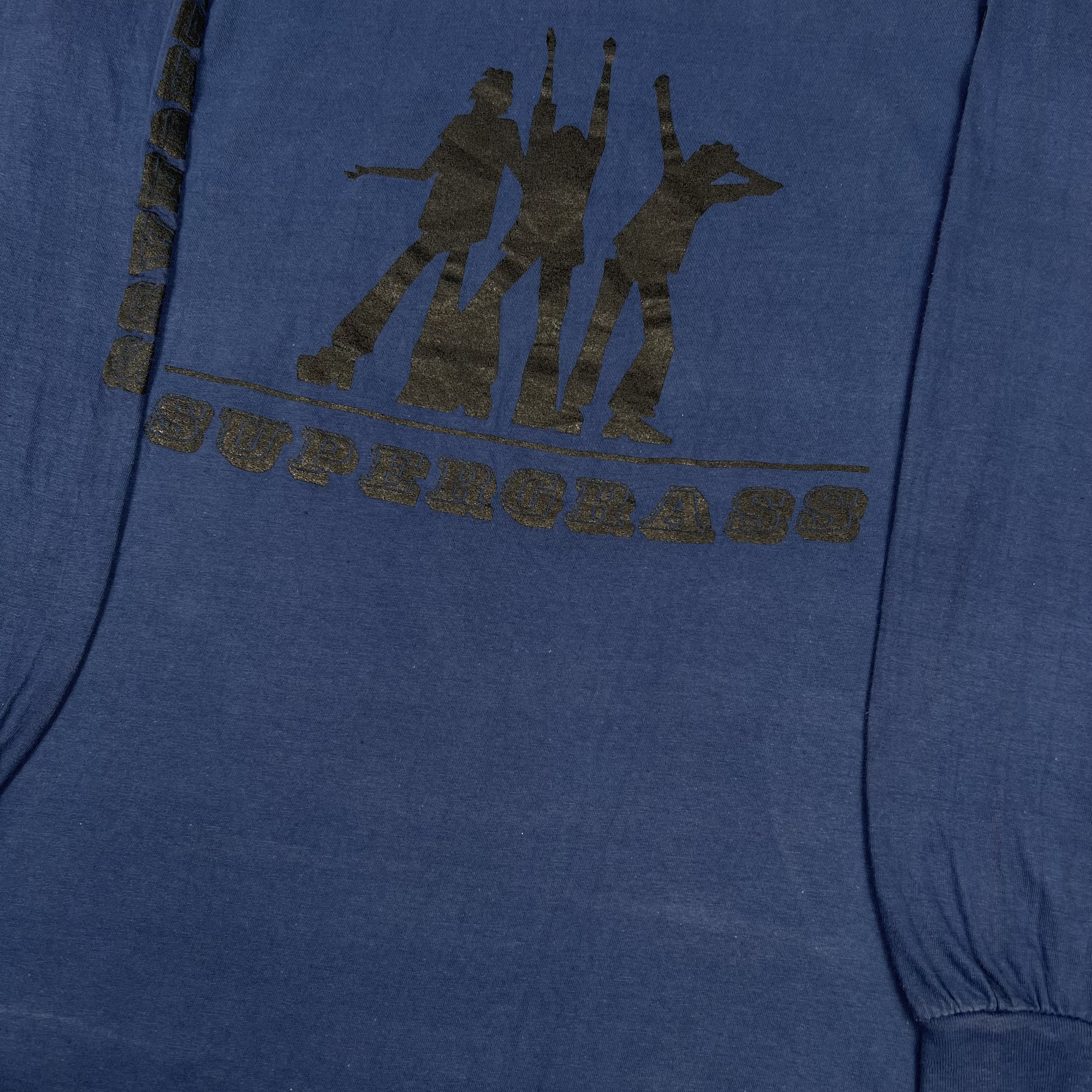 Band Tees Vintage 90s Supergrass Logo Britpop UK Long Sleeved T Shirt Size US L / EU 52-54 / 3 - 7 Thumbnail