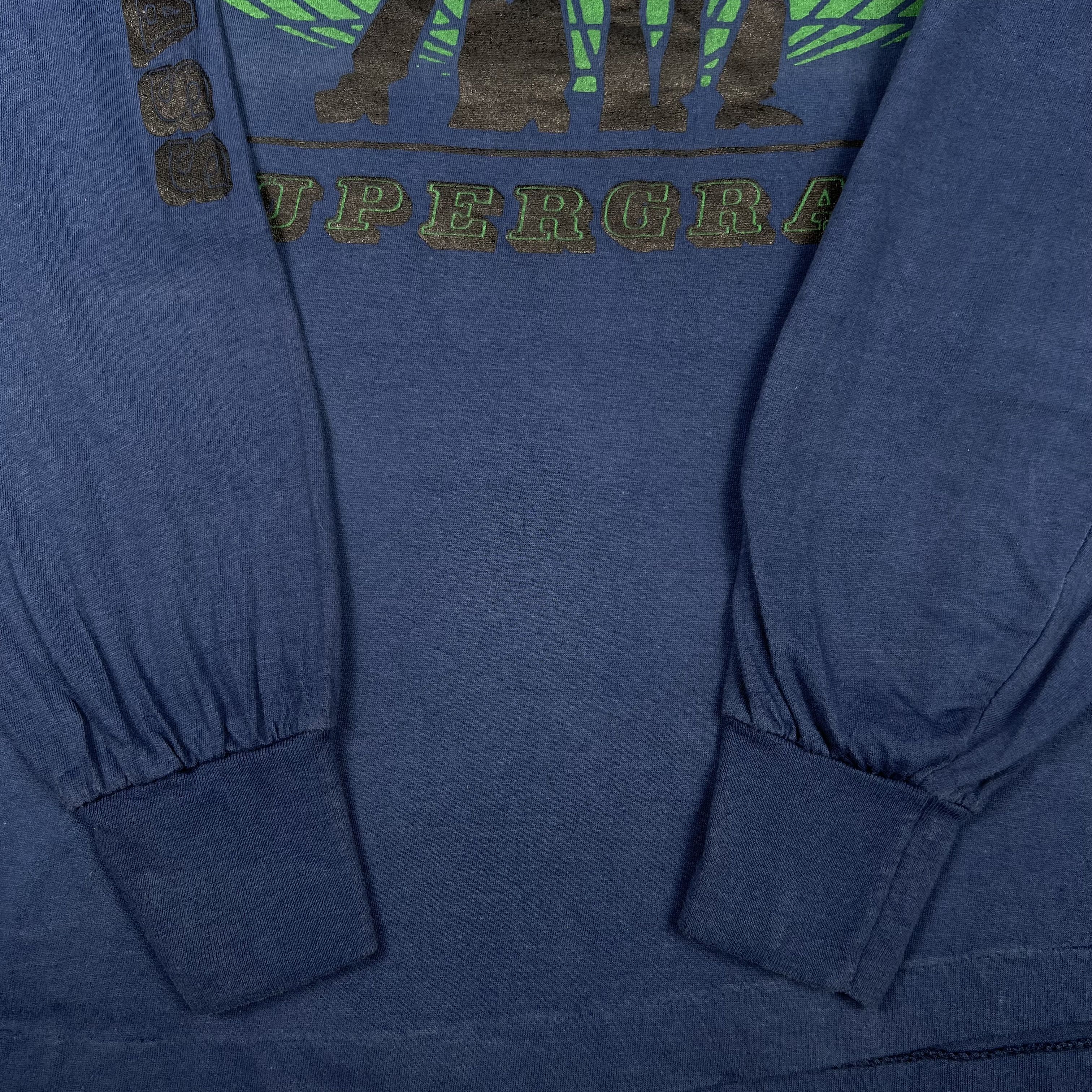 Band Tees Vintage 90s Supergrass Logo Britpop UK Long Sleeved T Shirt Size US L / EU 52-54 / 3 - 6 Thumbnail