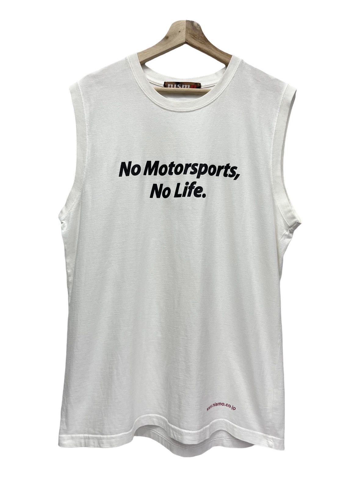 Nissan 🏁 Vintage NISMO NO MOTORSPORTS NO LIFE Sleeveless T-Shirt Size US M / EU 48-50 / 2 - 1 Thumbnail