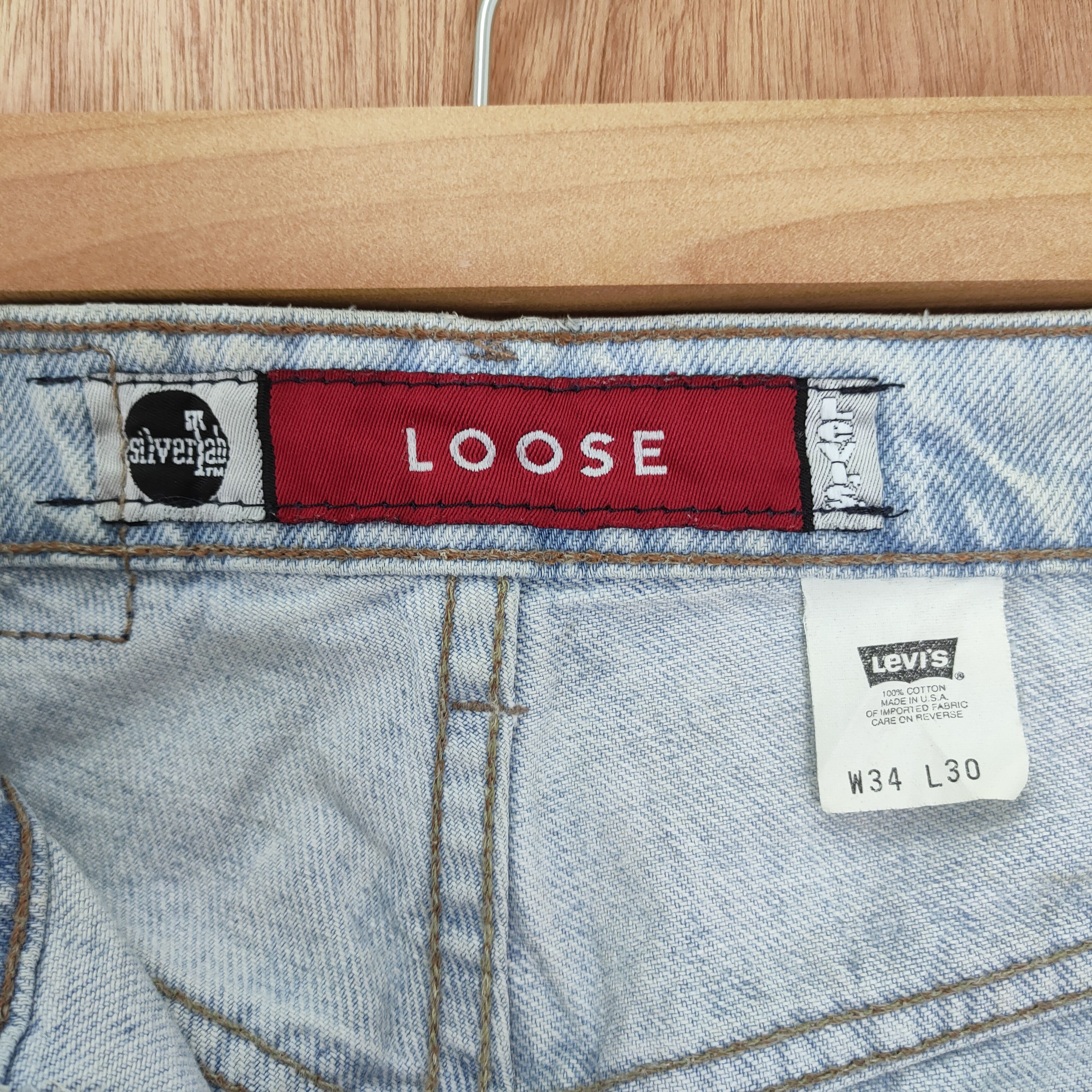 Levi's Vintage Clothing LEVI'S SILVER TAP USA LIGHT BLUE JEANS DENIM PANTS Size US 34 / EU 50 - 8 Thumbnail