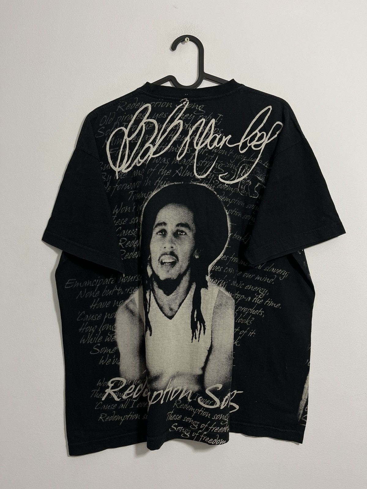 Bob Marley × Rap Tees × Vintage Bob Marley 00s Vintage "Redemption Song" Reggae HipHop Tee Size US M / EU 48-50 / 2 - 7 Thumbnail