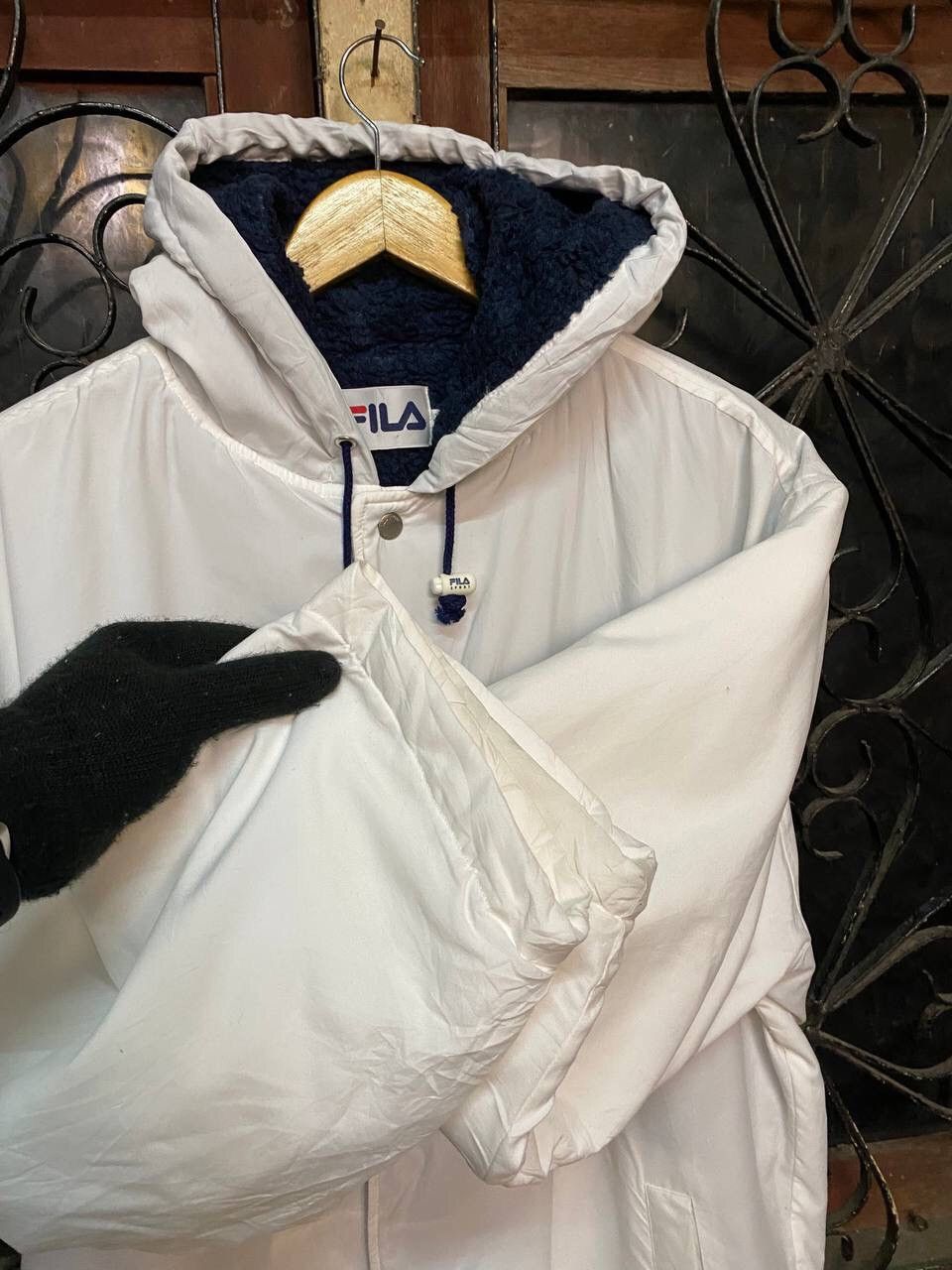 Fila VINTAGE FILA HOODED BIG LOGO FLEECE LINED Size US L / EU 52-54 / 3 - 6 Thumbnail