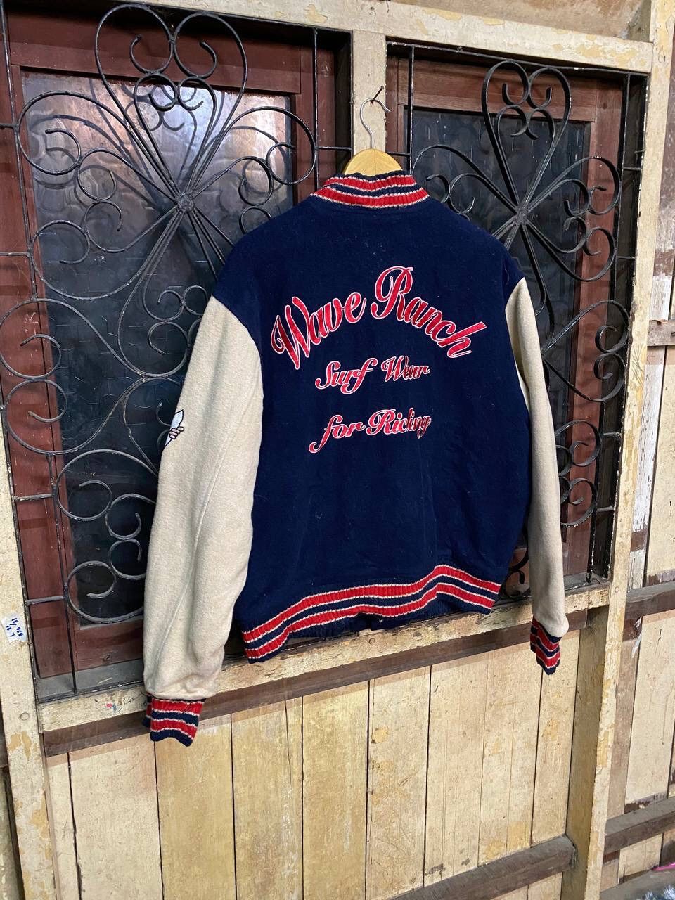 Other Vintage Wave Ranch Surfing Wool Hip Hop Varsity Jacket Size US M / EU 48-50 / 2 - 3 Thumbnail