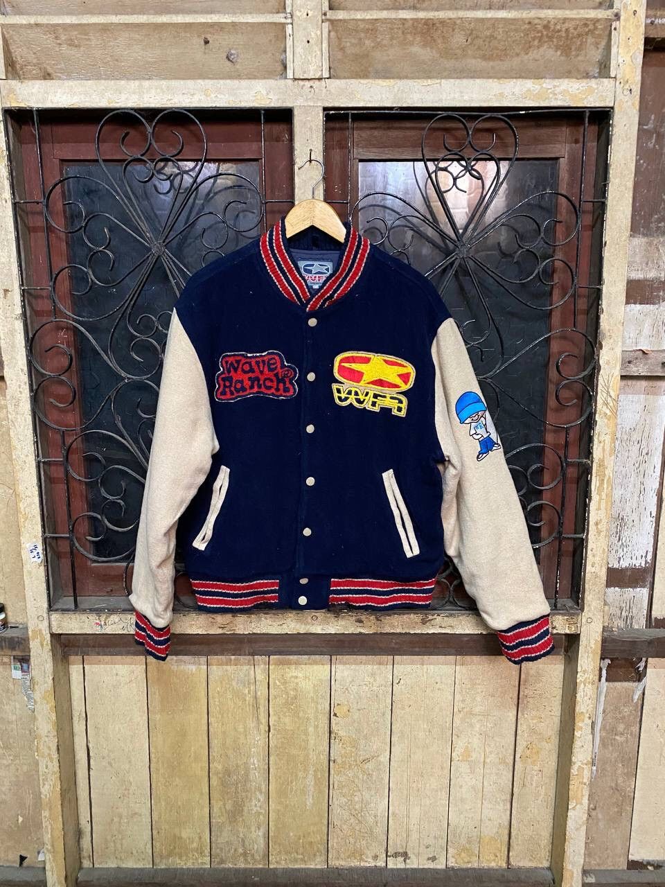 Other Vintage Wave Ranch Surfing Wool Hip Hop Varsity Jacket Size US M / EU 48-50 / 2 - 9 Thumbnail