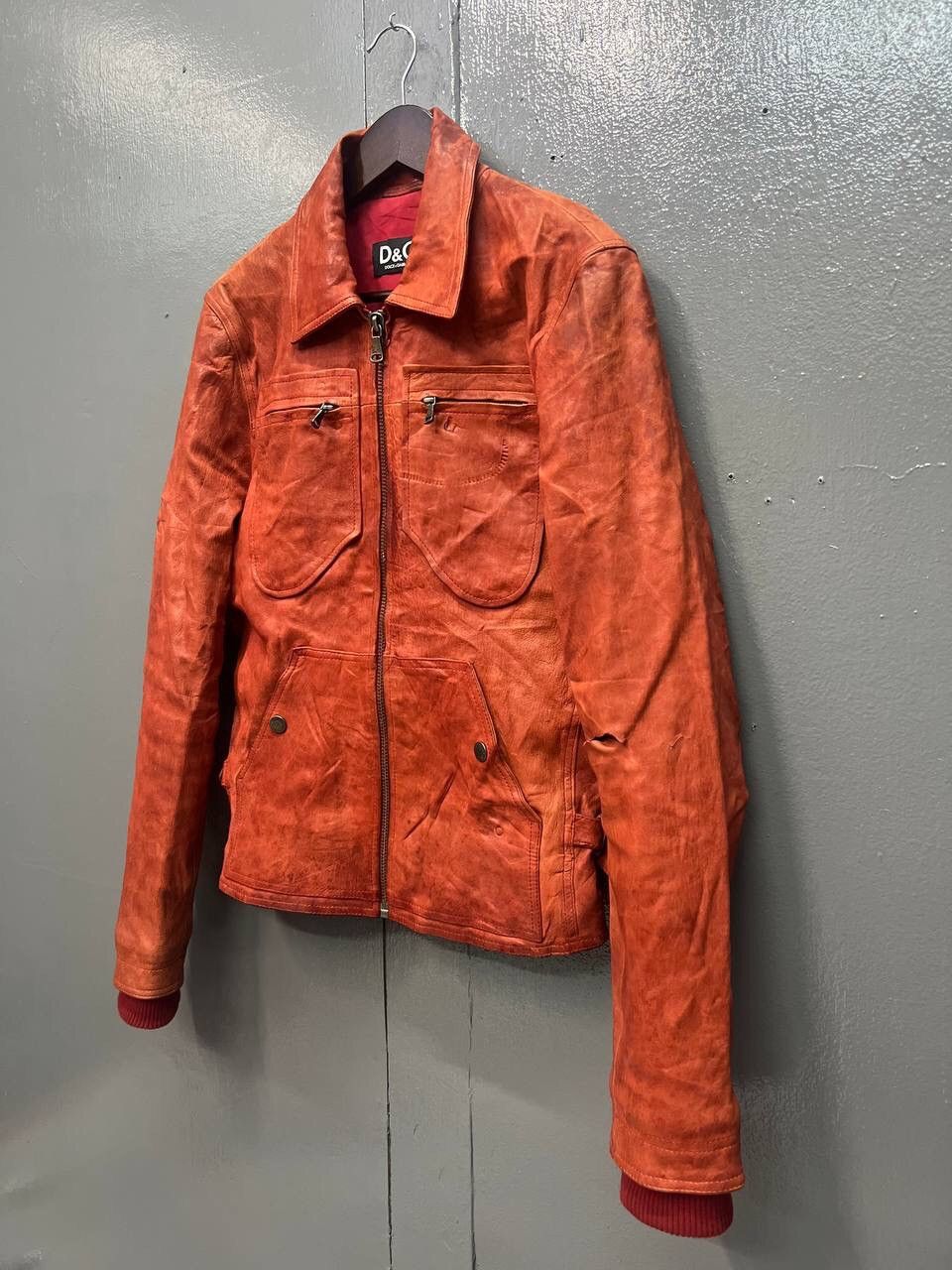 Dolce & Gabbana RARE🔥DOLCE & GABBANA LEATHER BIKER JACKET Size US S / EU 44-46 / 1 - 3 Thumbnail
