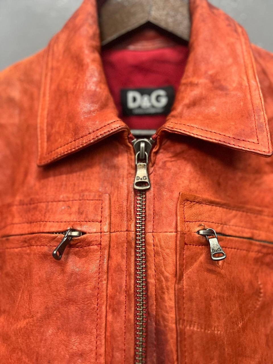 Dolce & Gabbana RARE🔥DOLCE & GABBANA LEATHER BIKER JACKET Size US S / EU 44-46 / 1 - 11 Thumbnail