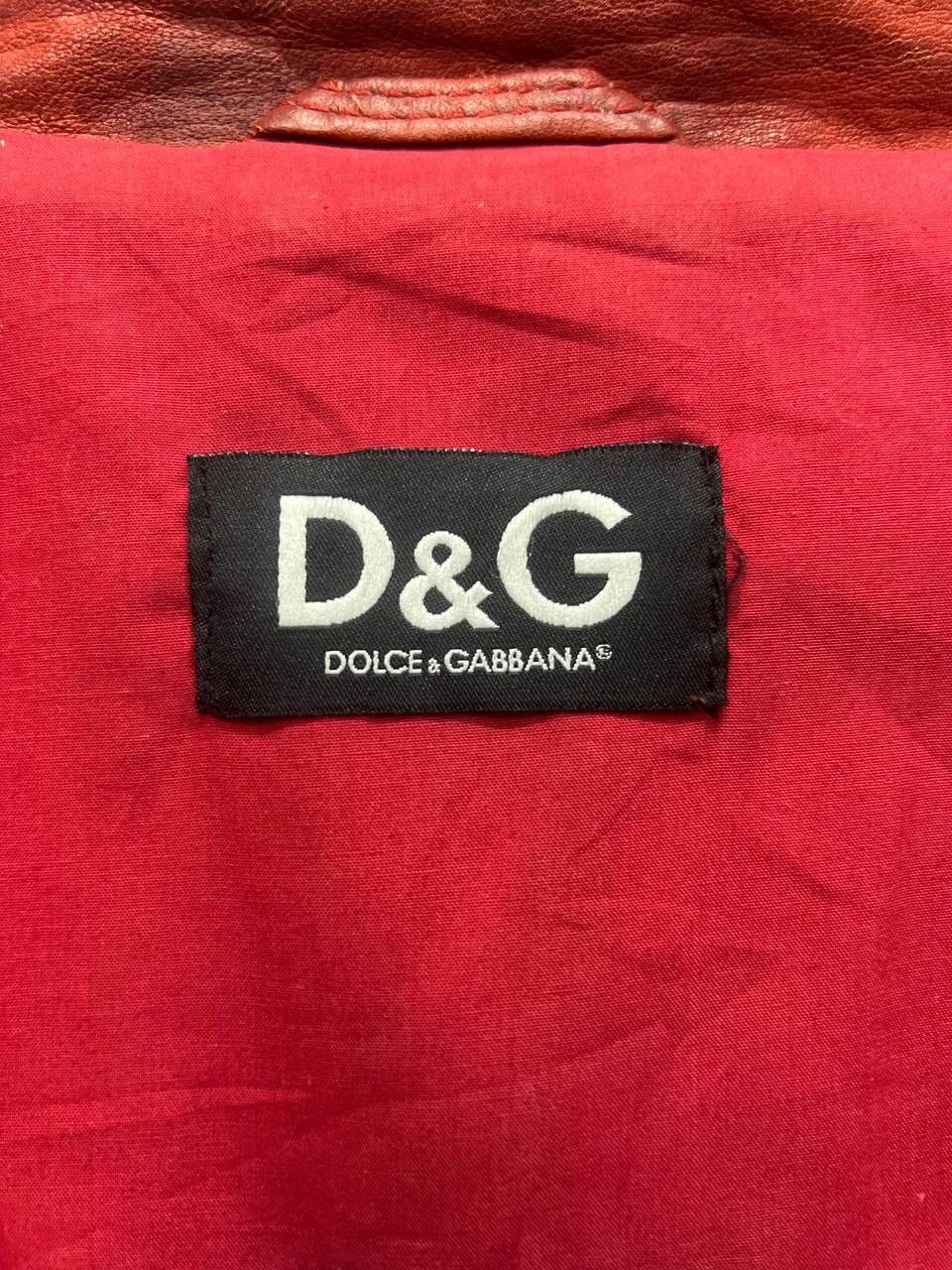 Dolce & Gabbana RARE🔥DOLCE & GABBANA LEATHER BIKER JACKET Size US S / EU 44-46 / 1 - 24 Thumbnail
