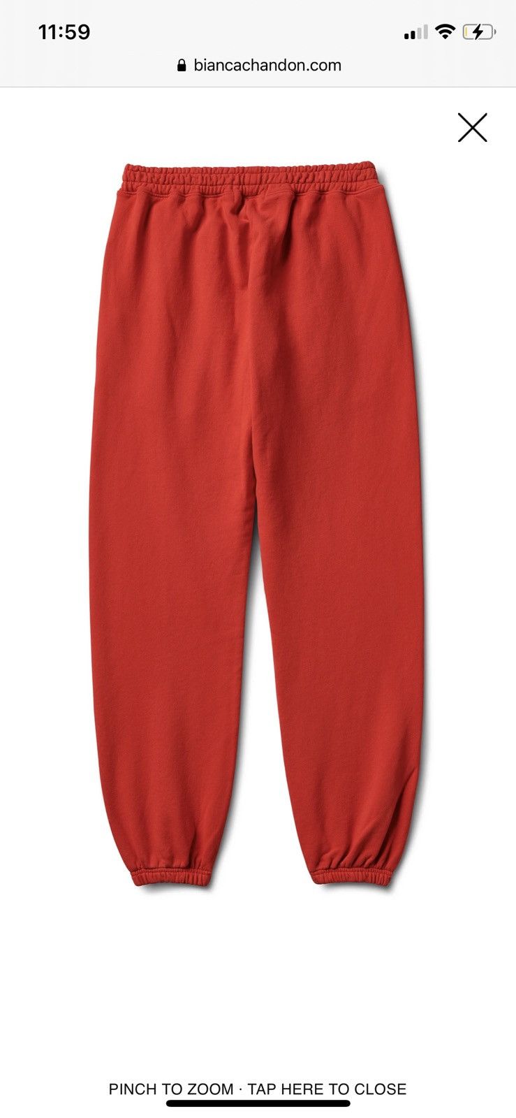 BIANCA CHANDON Bianca Chandon LOVER 10TH ANNIVERSARY SWEATPANTS Red small Size US 29 - 3 Thumbnail