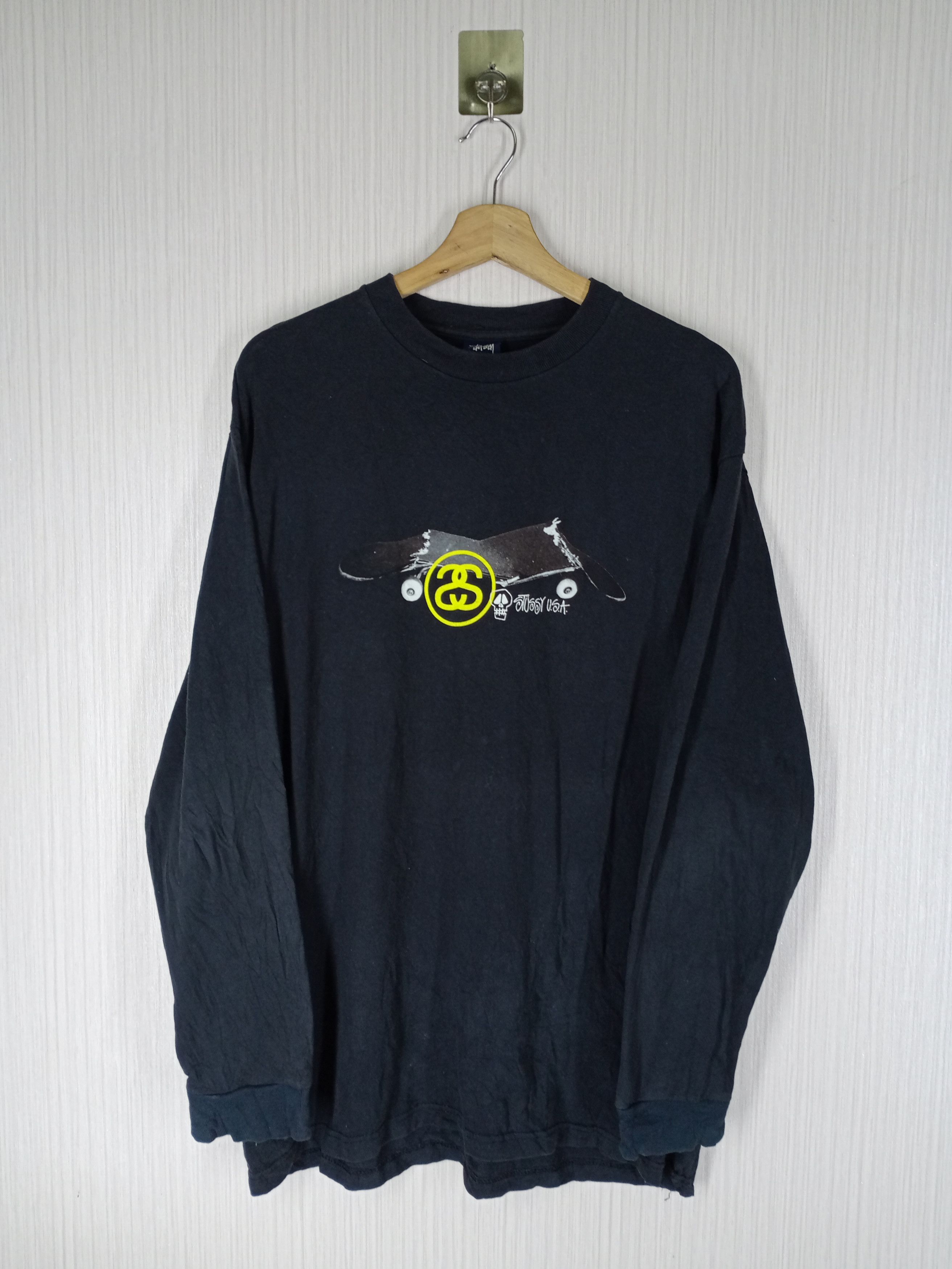 Rare Vintage Stussy Long Sleeve Tshirt