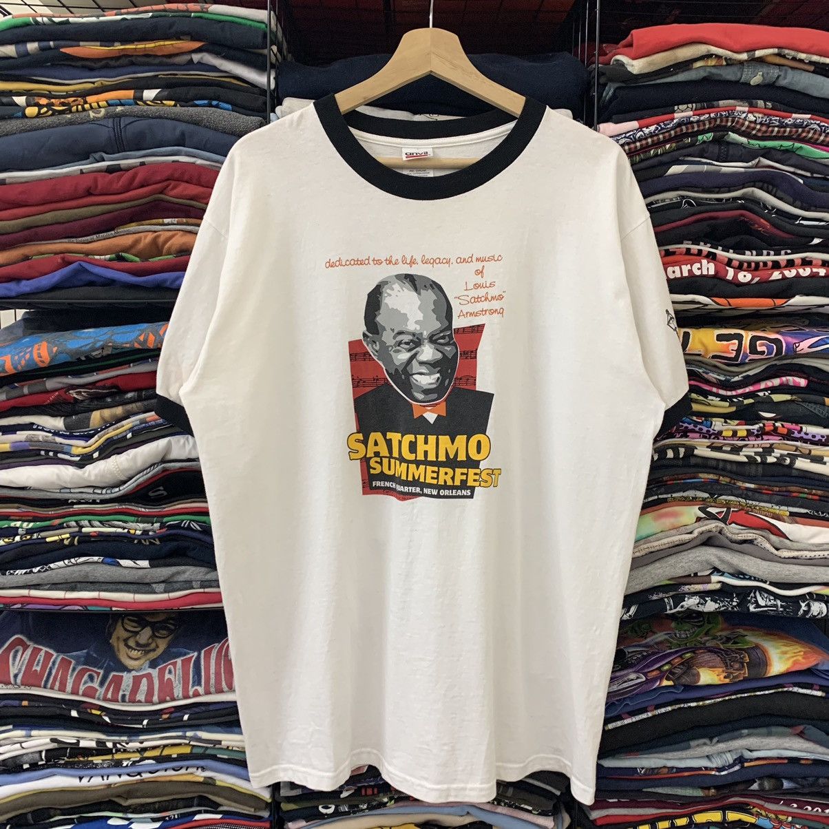 Band Tees × Grailed × Vintage VINTAGE JAZZ SATCHMO SUMMERFEST (JAZZ BLUES) Size US L / EU 52-54 / 3 - 1 Thumbnail