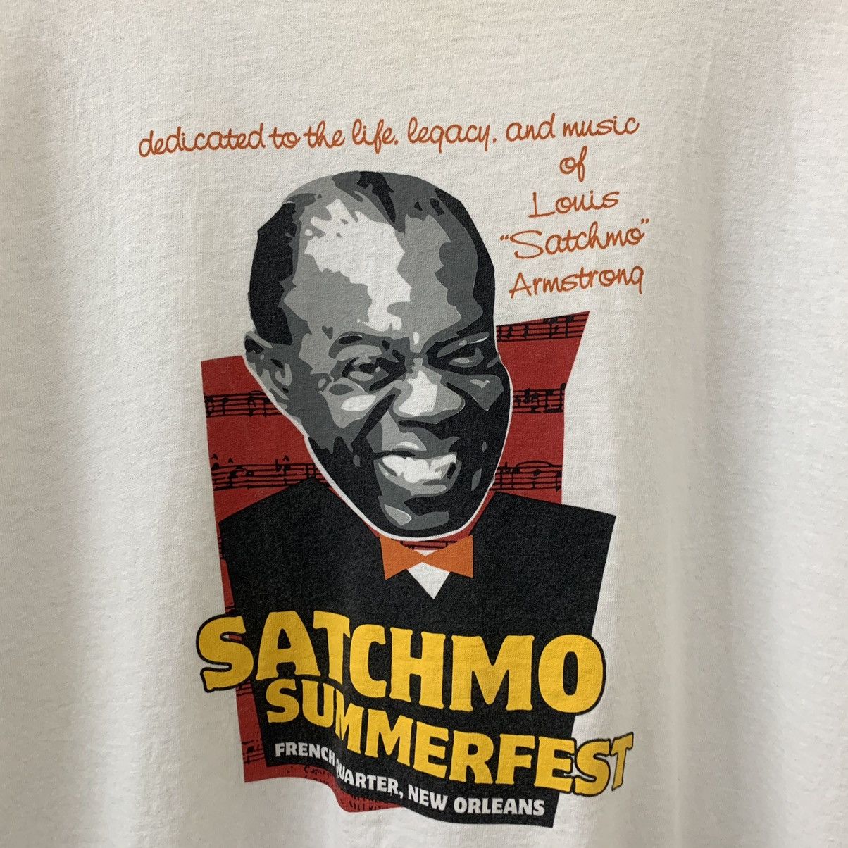 Band Tees × Grailed × Vintage VINTAGE JAZZ SATCHMO SUMMERFEST (JAZZ BLUES) Size US L / EU 52-54 / 3 - 3 Thumbnail