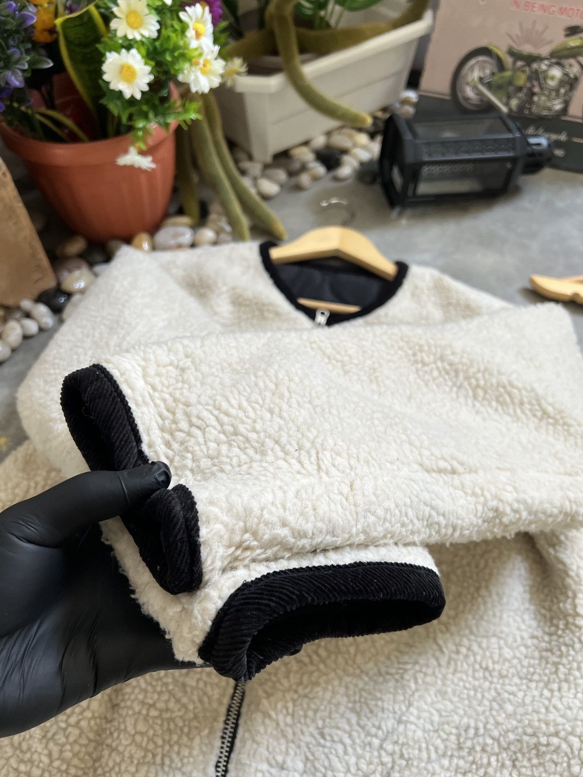 VINTAGE 🖤 American Holic Deep Pile Sherpa Riversible Jacket