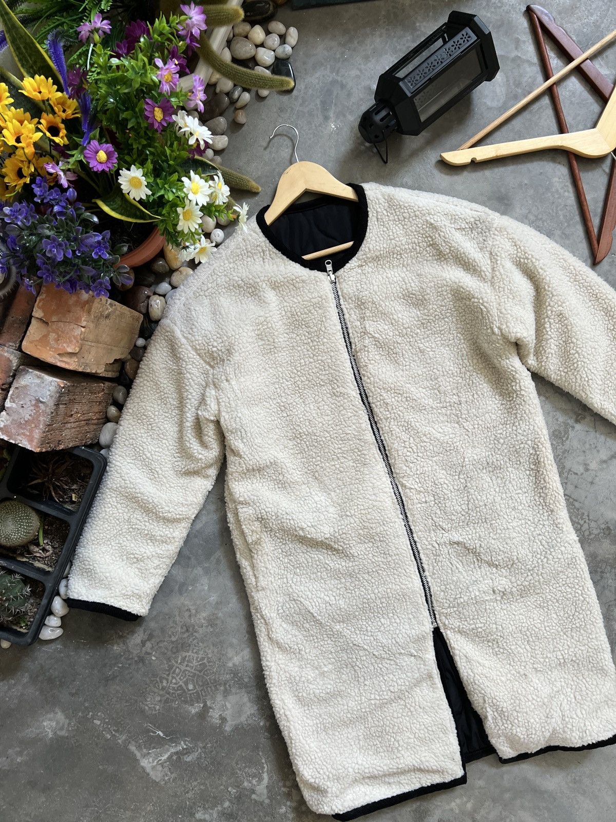 VINTAGE 🖤 American Holic Deep Pile Sherpa Riversible Jacket
