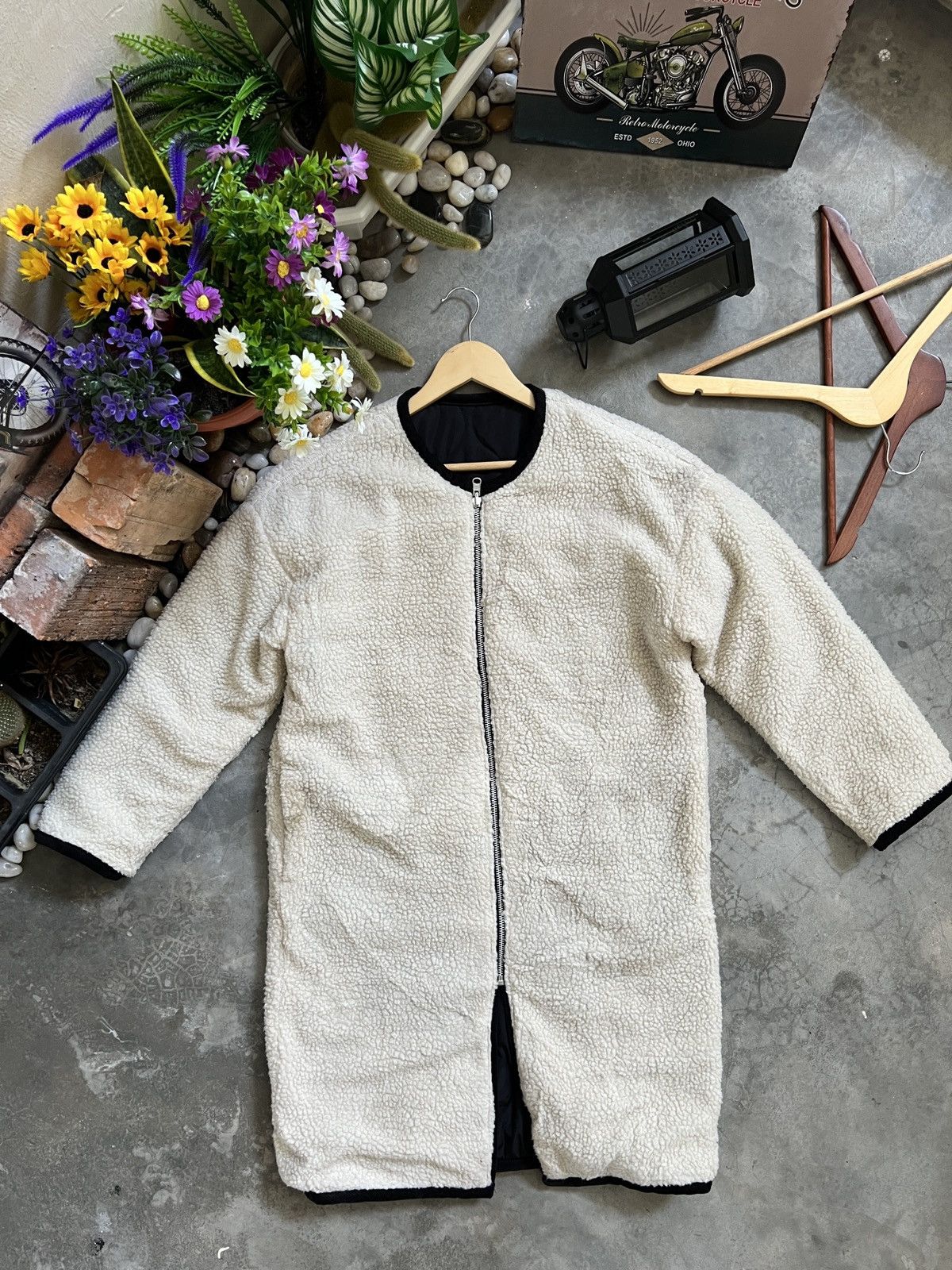 VINTAGE 🖤 American Holic Deep Pile Sherpa Riversible Jacket