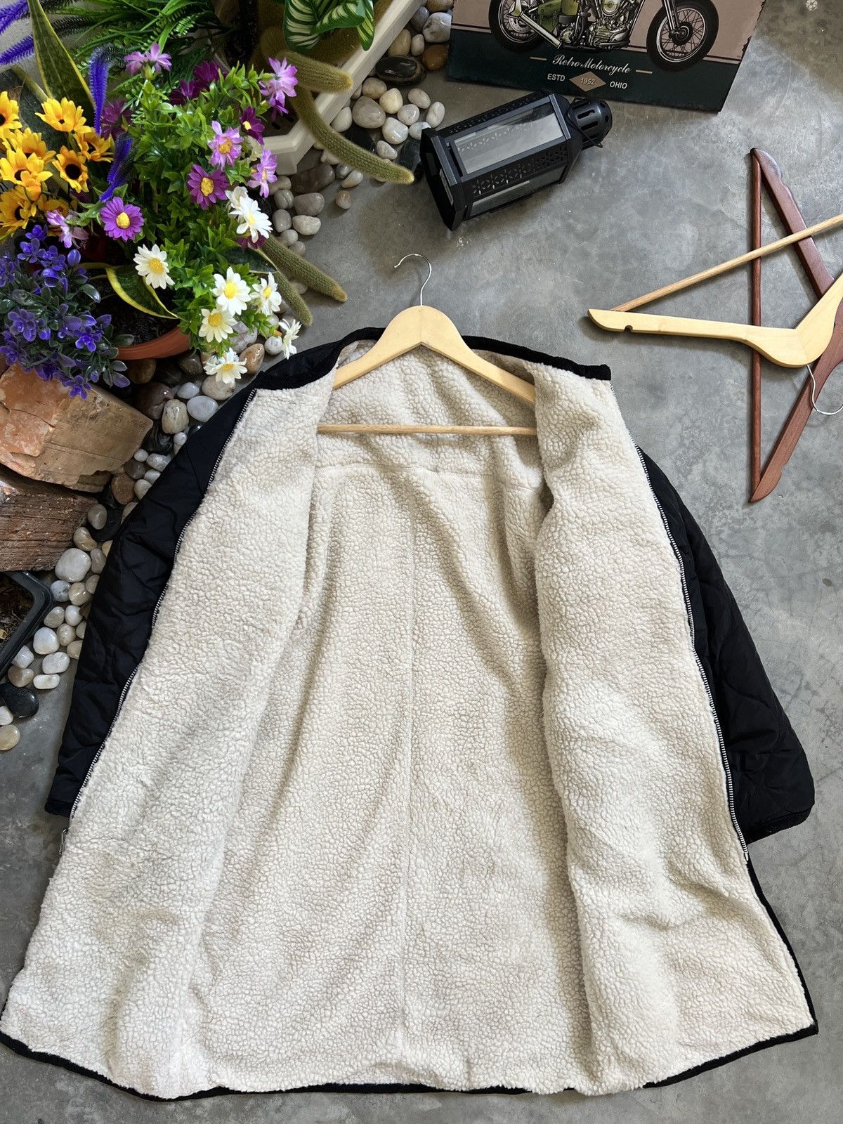 VINTAGE 🖤 American Holic Deep Pile Sherpa Riversible Jacket