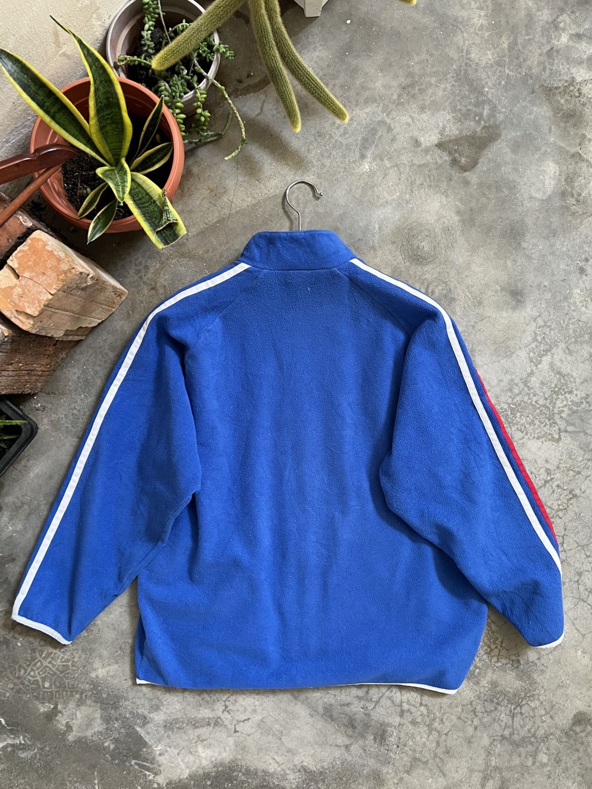 Adidas × Vintage STEALS 💙 Adidas 3 Stripes Fleece Jacket Size US M / EU 48-50 / 2 - 5 Thumbnail