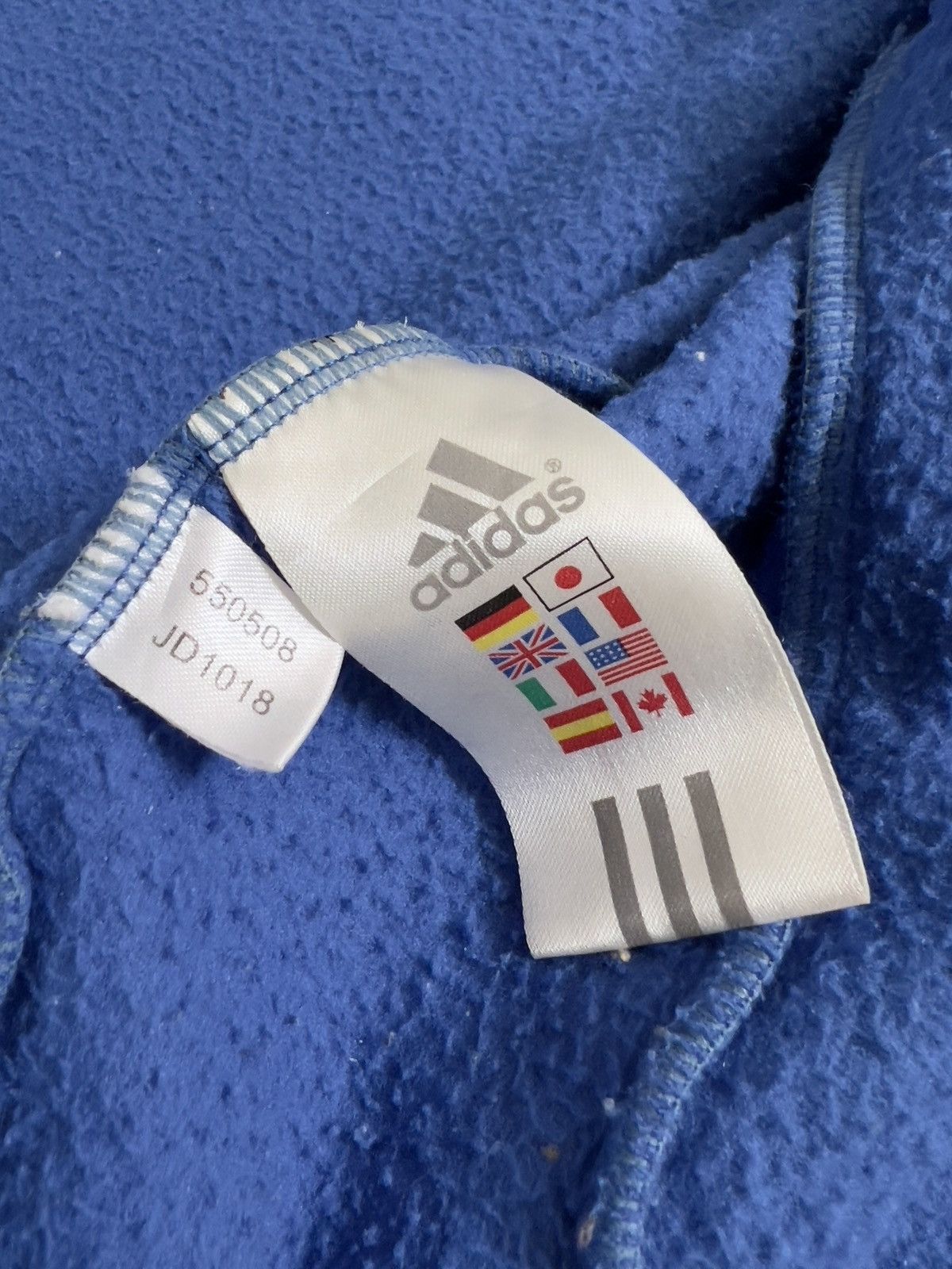 Adidas × Vintage STEALS 💙 Adidas 3 Stripes Fleece Jacket Size US M / EU 48-50 / 2 - 18 Thumbnail