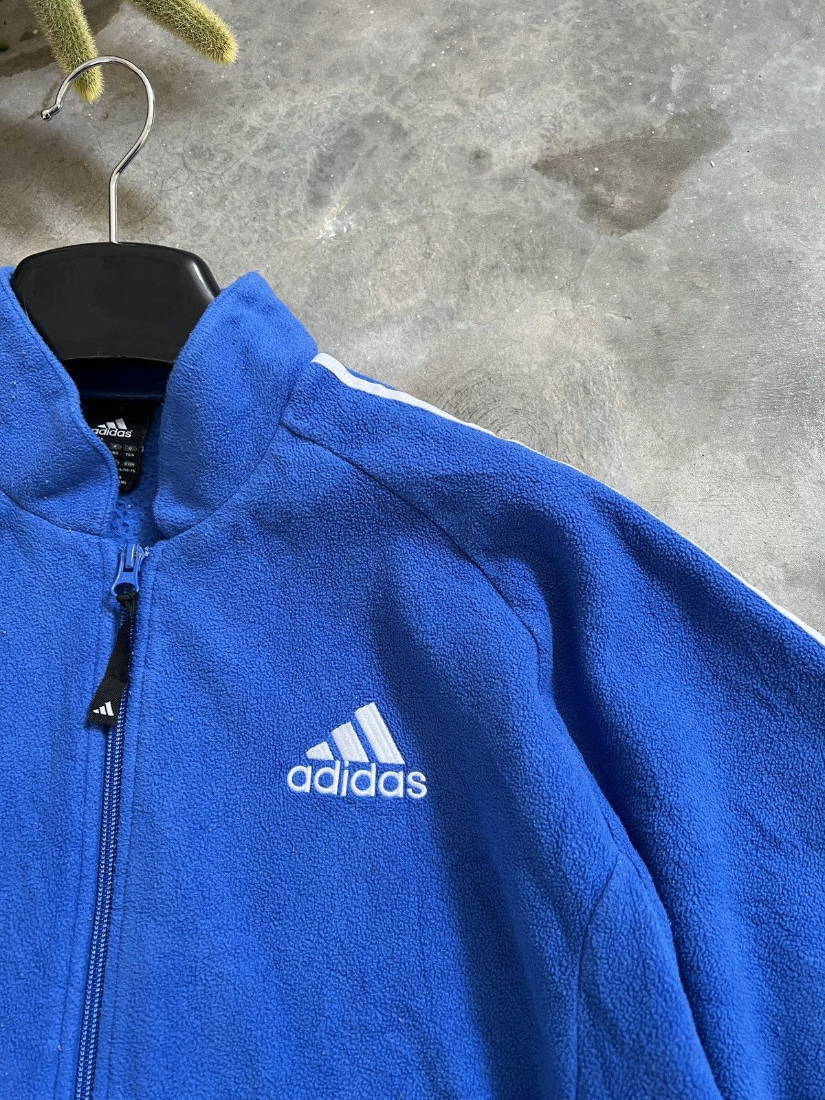 Adidas × Vintage STEALS 💙 Adidas 3 Stripes Fleece Jacket Size US M / EU 48-50 / 2 - 6 Thumbnail