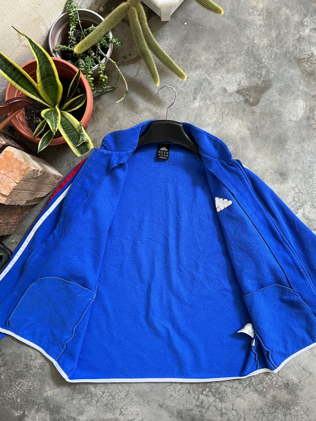 Adidas × Vintage STEALS 💙 Adidas 3 Stripes Fleece Jacket Size US M / EU 48-50 / 2 - 15 Thumbnail