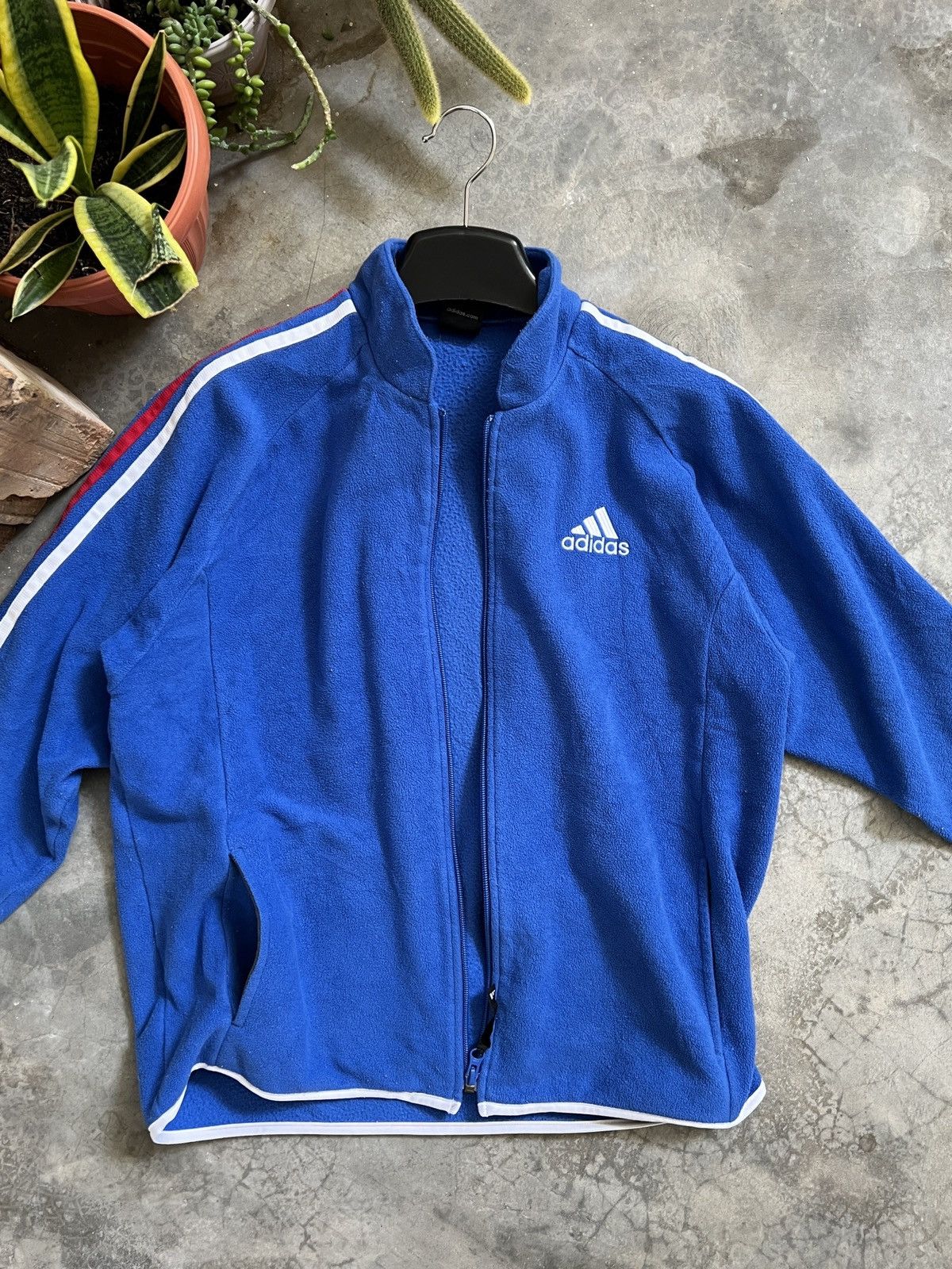 Adidas × Vintage STEALS 💙 Adidas 3 Stripes Fleece Jacket Size US M / EU 48-50 / 2 - 13 Thumbnail