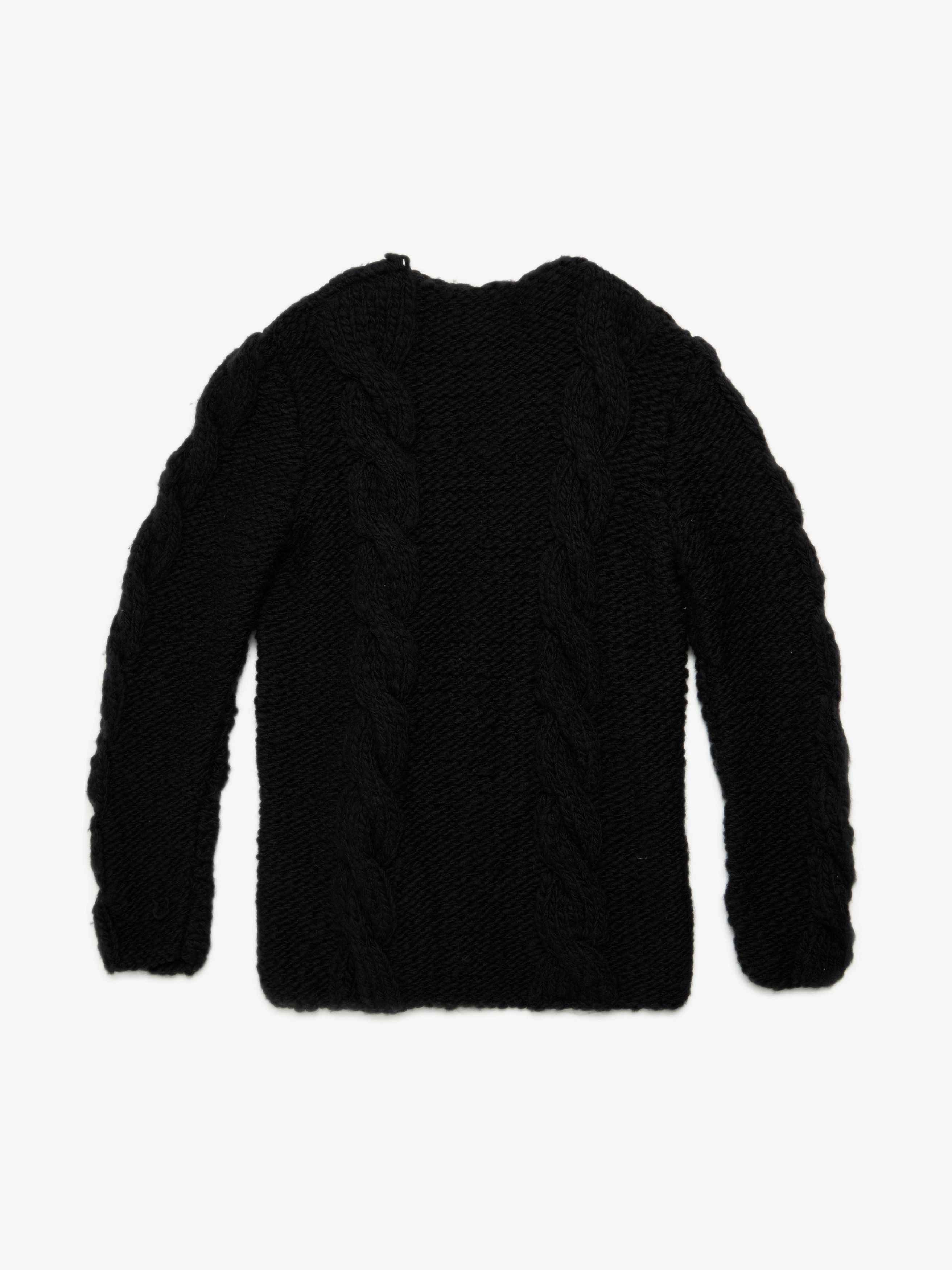 Raf Simons Navy Blue Knitted Woolen Sweater Size US L / EU 52-54 / 3 - 2 Thumbnail