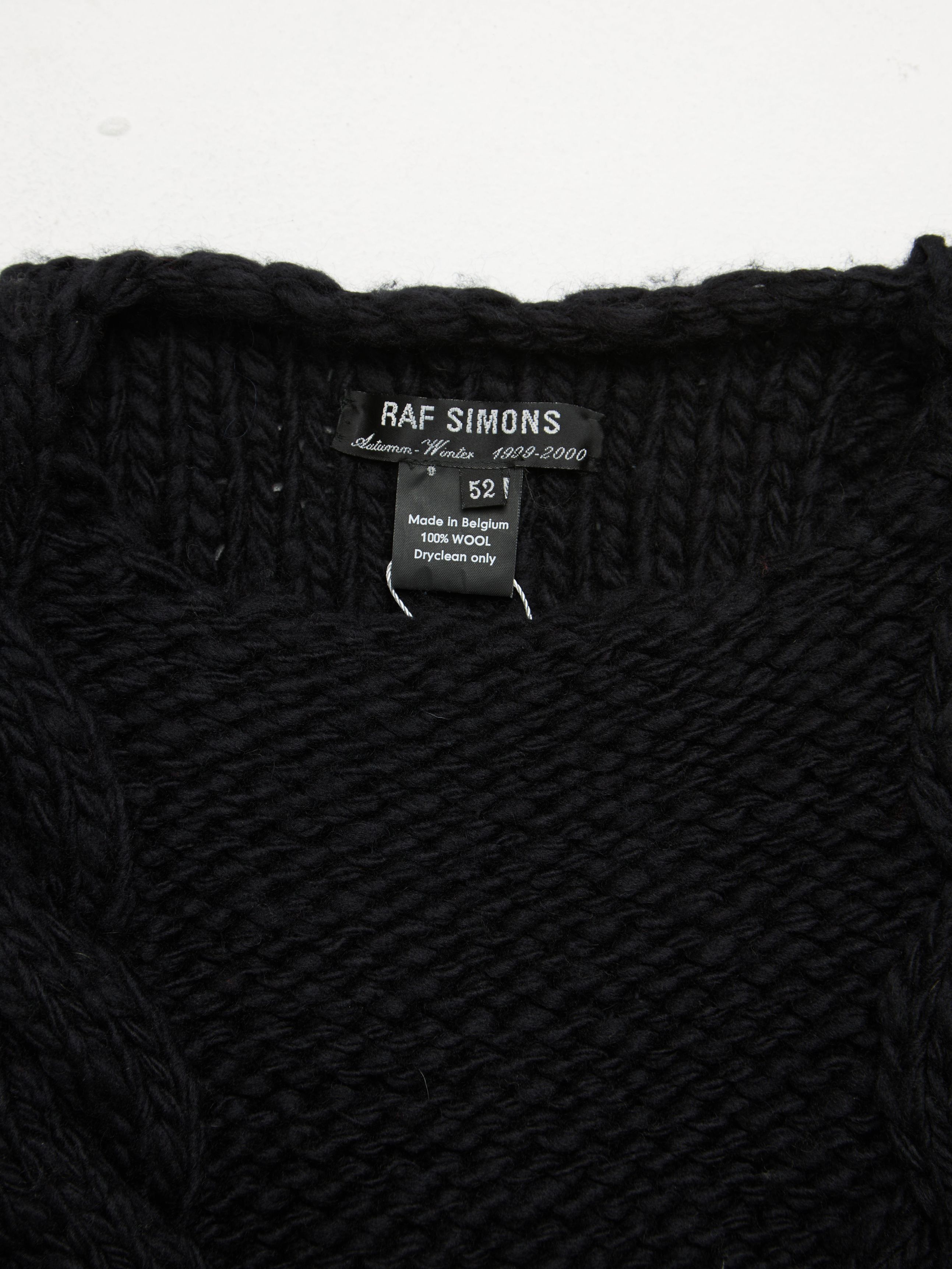 Raf Simons Navy Blue Knitted Woolen Sweater Size US L / EU 52-54 / 3 - 3 Thumbnail