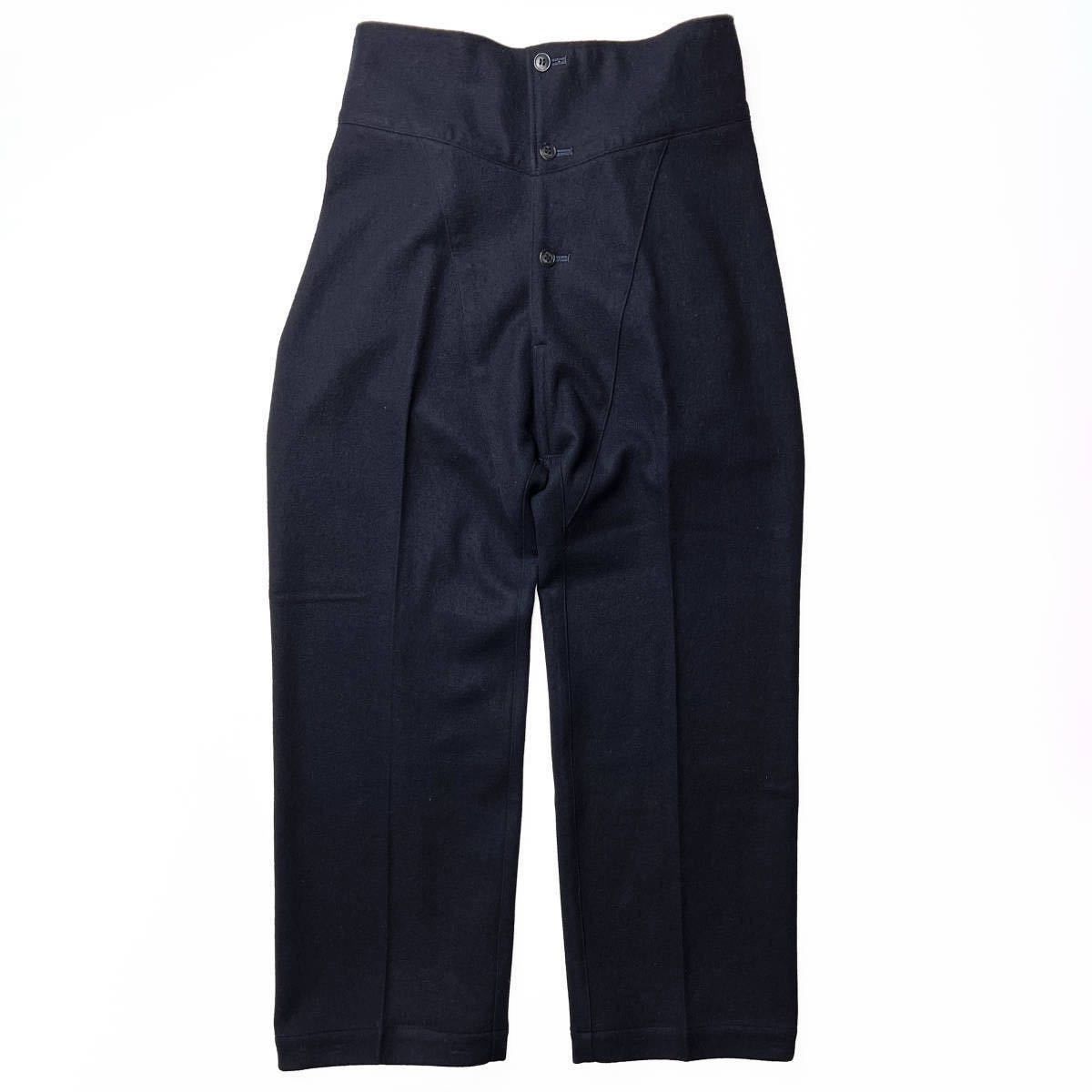image of Comme Des Garcons Homme Plus Cdghp 1995Aw 'sleep' Wool Jodphur Pants in Navy, Men's (Size 31)