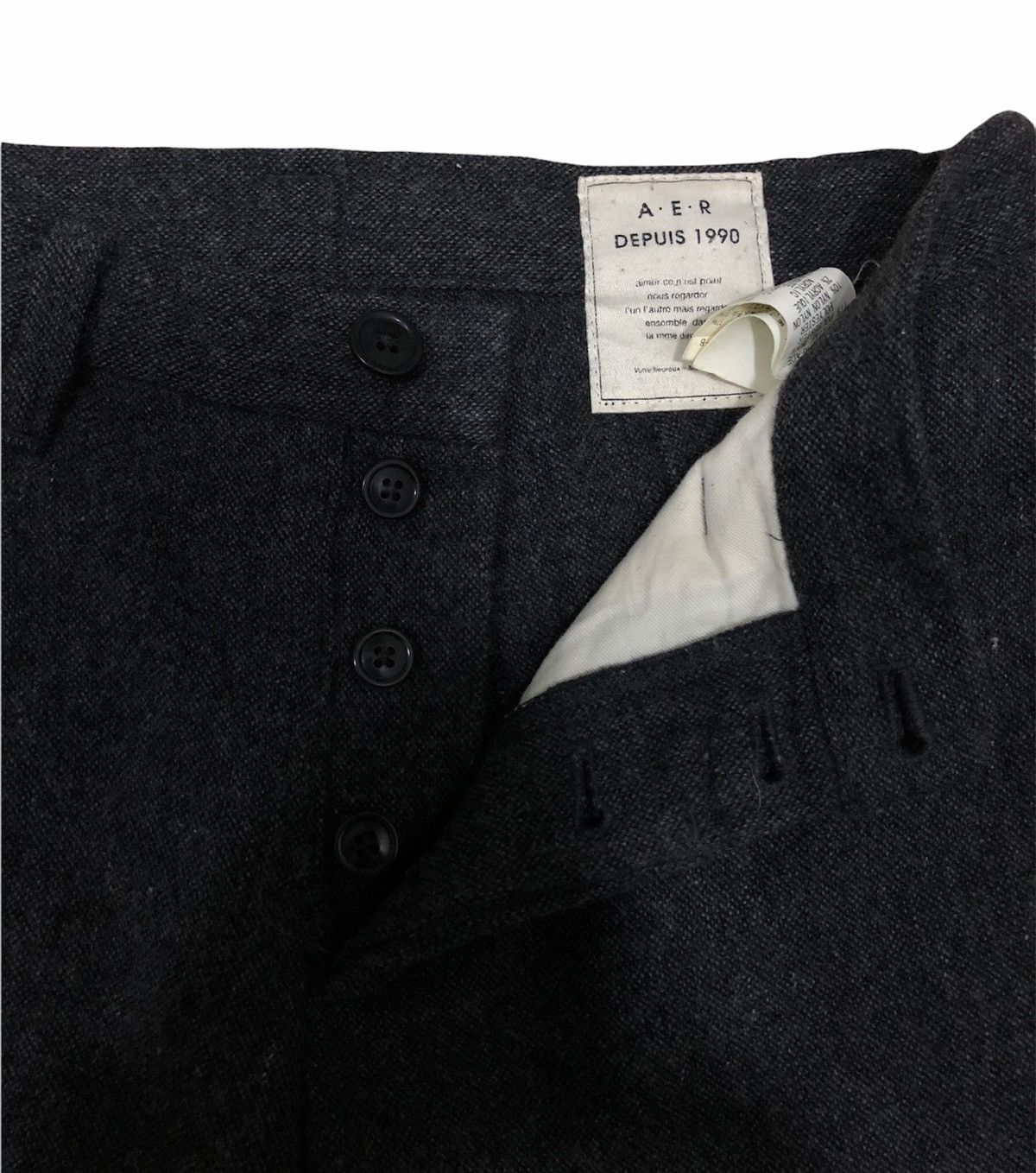 Designer × Japanese Brand × Vintage A.E.R DEPUIS 1990 wool pants Size US 33 - 6 Thumbnail