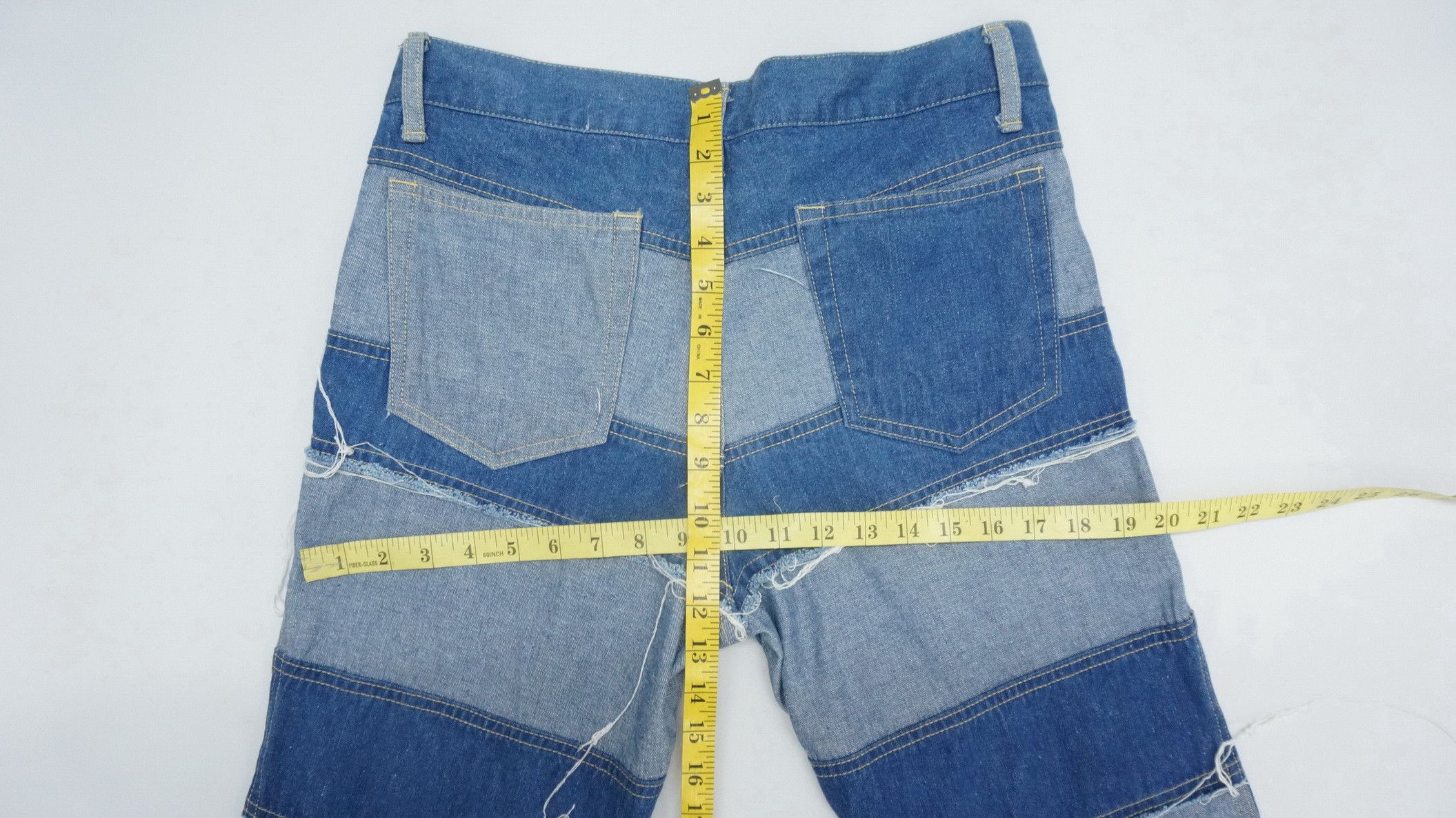 Japanese Brand 🔥Dope Flare🔥 Japan Custom Patchwork Jeans Hagi Style Size US 31 - 13 Thumbnail