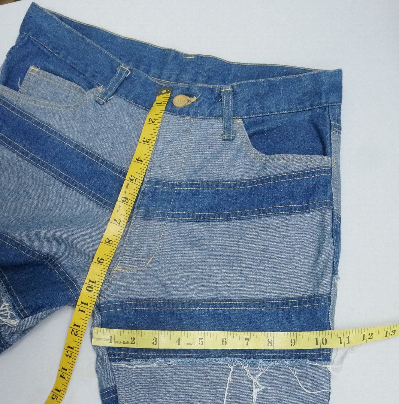 Japanese Brand 🔥Dope Flare🔥 Japan Custom Patchwork Jeans Hagi Style Size US 31 - 11 Thumbnail