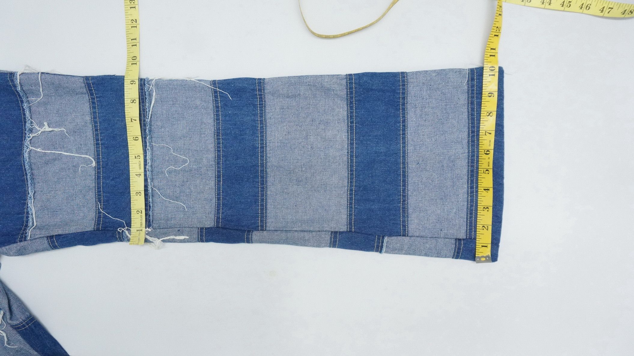 Japanese Brand 🔥Dope Flare🔥 Japan Custom Patchwork Jeans Hagi Style Size US 31 - 12 Thumbnail