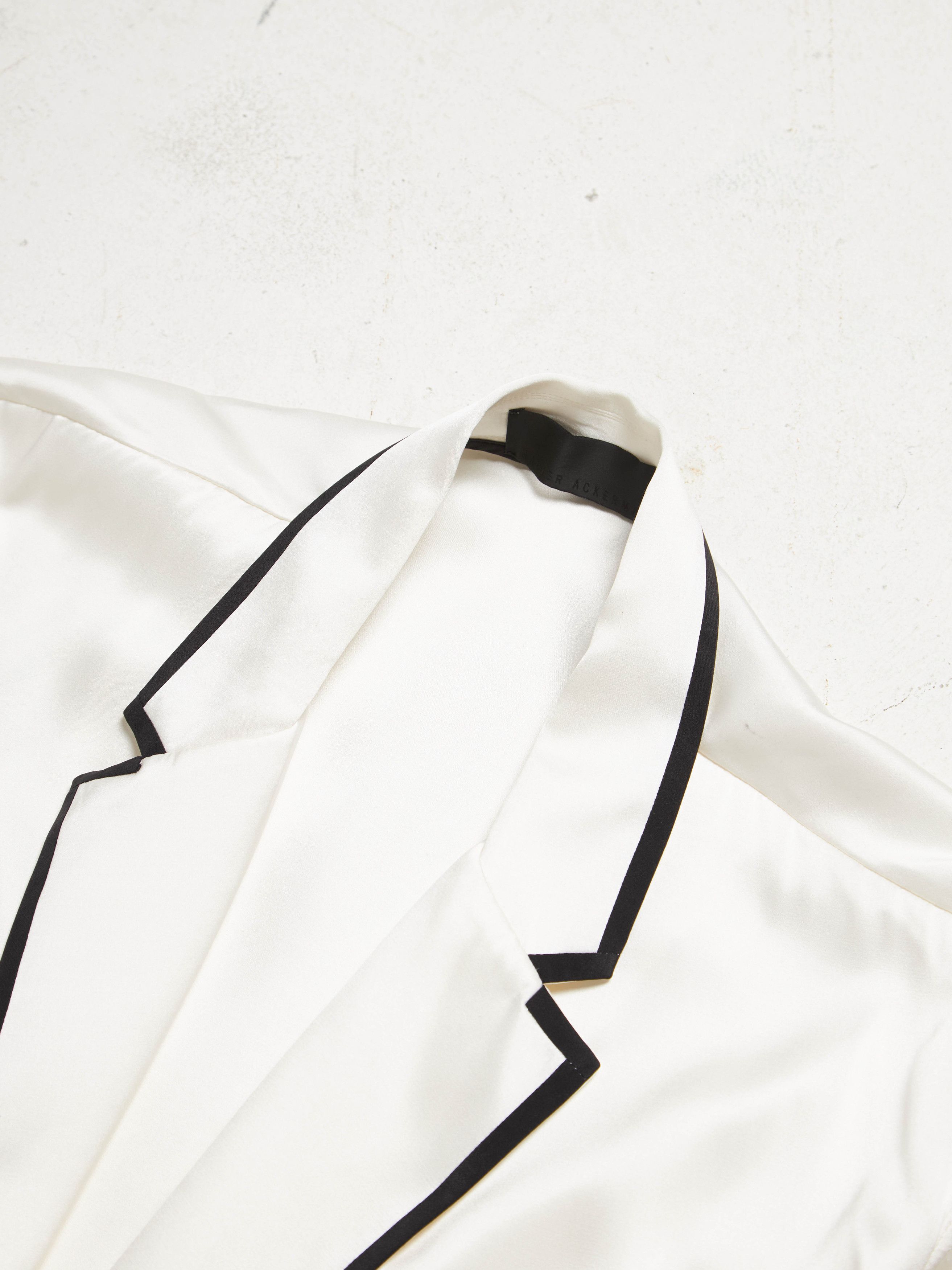 Haider Ackermann Ivory Pyjama Shirt Size US S / EU 44-46 / 1 - 3 Thumbnail