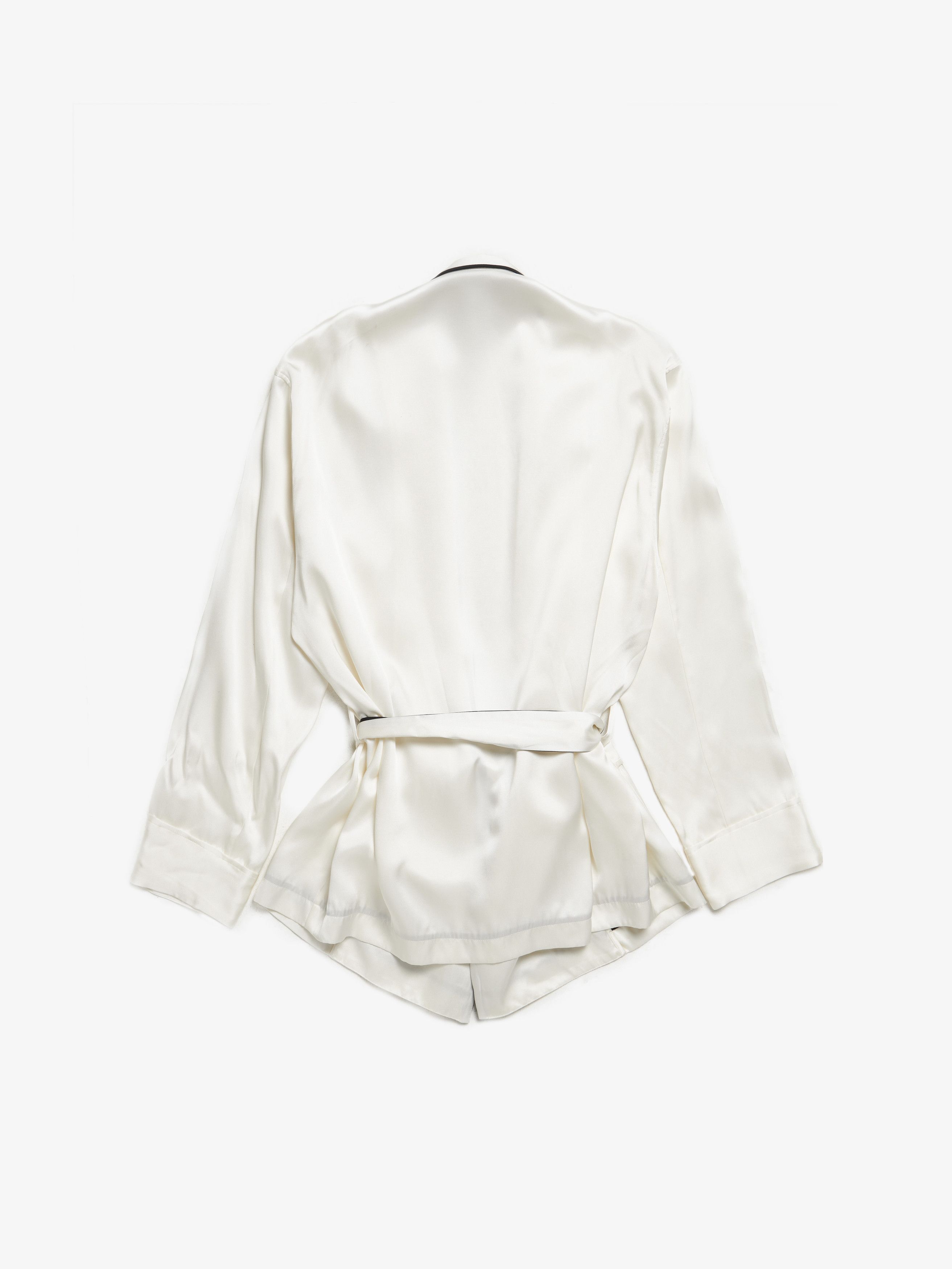 Haider Ackermann Ivory Pyjama Shirt Size US S / EU 44-46 / 1 - 2 Thumbnail