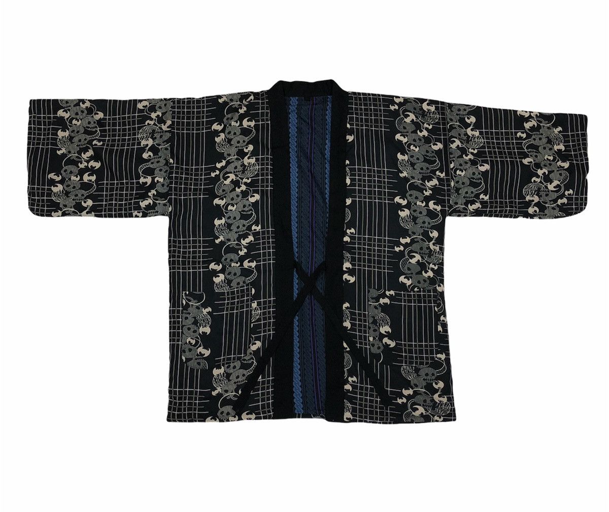Japanese Brand × Vintage Vintage Japanese Hanten Jacke Cranes&Geometric Pattern SizeM Size US M / EU 48-50 / 2 - 1 Thumbnail