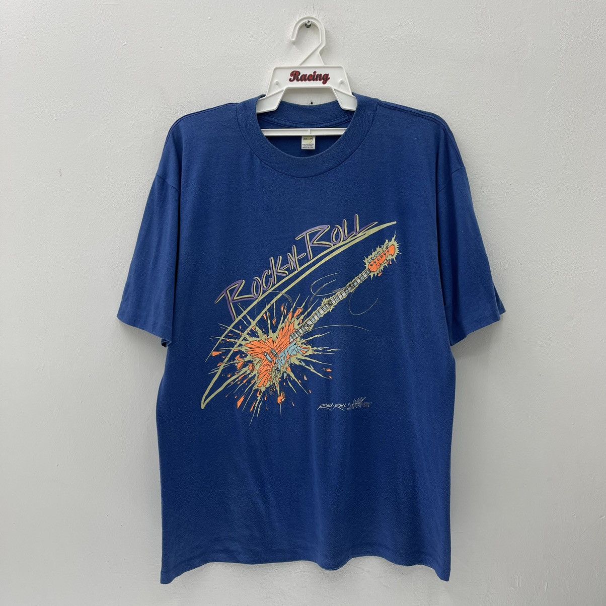 Vintage Vintage 80s Rock N Roll T-Shirt Paper Thin Size US XL / EU 56 / 4 - 1 Thumbnail
