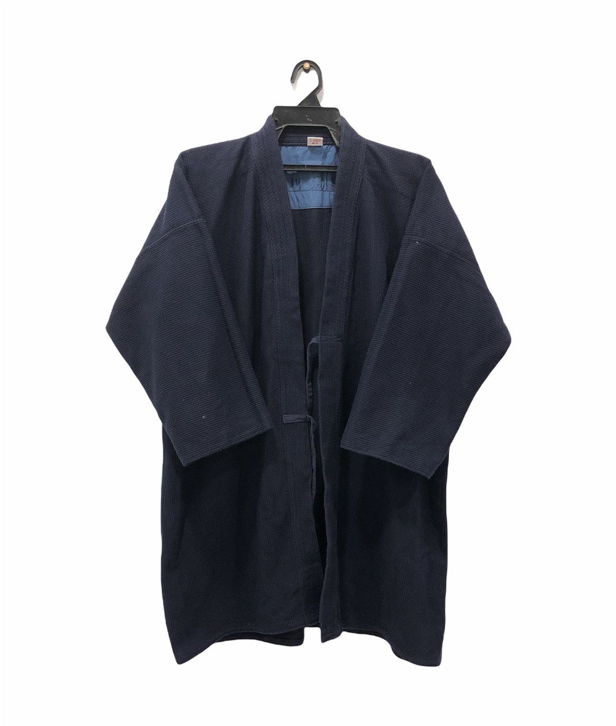 Indigo × Japanese Brand Vintage Indigo cloaks & capes Japanese Traditional Kimono Size US L / EU 52-54 / 3 - 1 Thumbnail