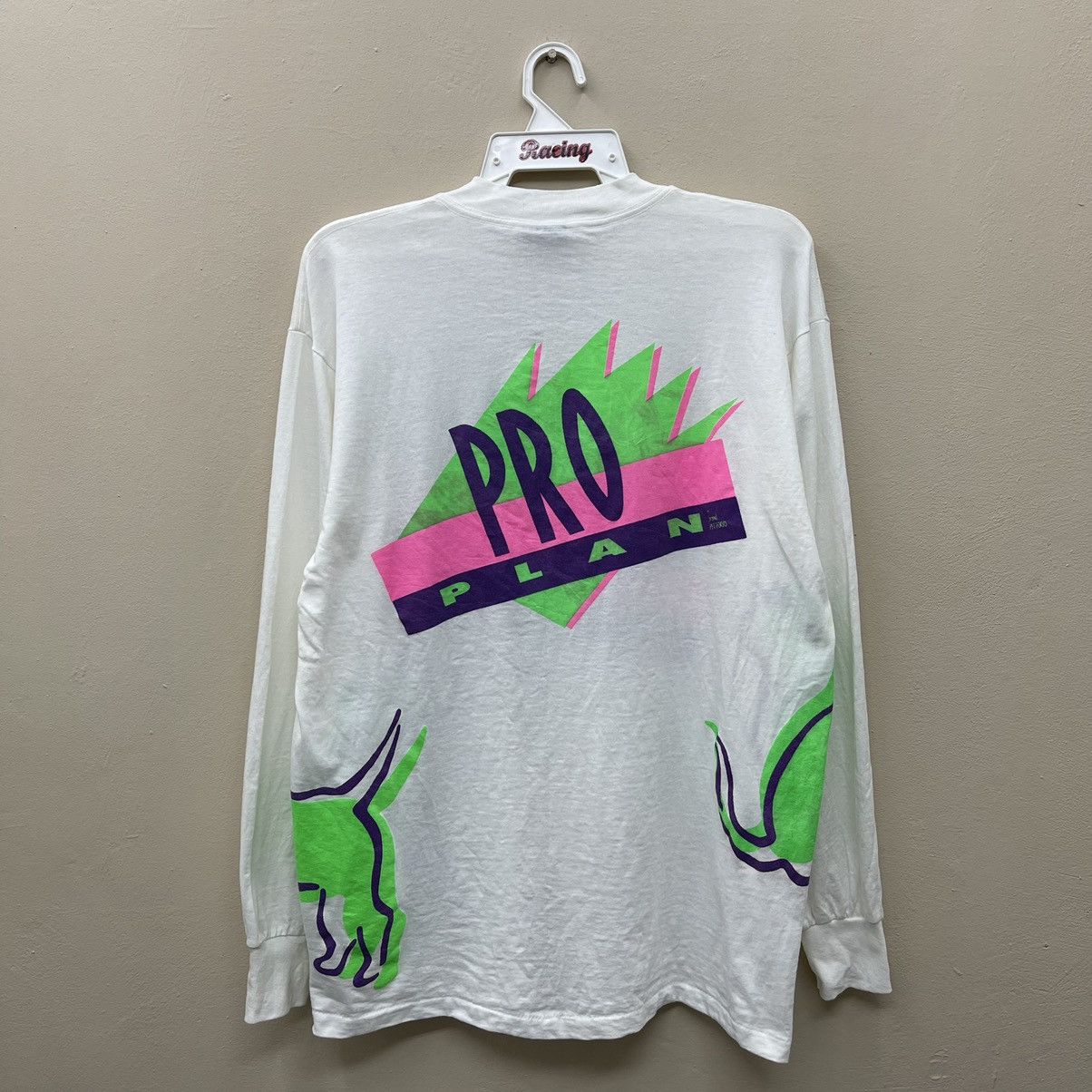 Other Vintage 90s Loud Neon Graphic Purina Pro Plan Dog Cat Foot Size US L / EU 52-54 / 3 - 2 Thumbnail
