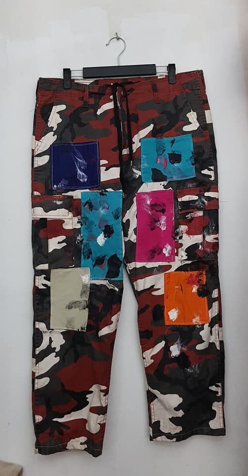 Multicolor Supreme Patch Pants Pre-owned] Eye JUNYA WATANABE MAN