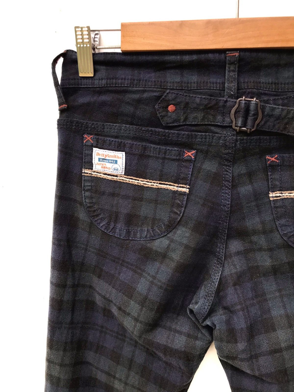 Designer × Japanese Brand Betty Smiths Checked Slim Fit Trousers Pants Size US 28 / EU 44 - 5 Thumbnail
