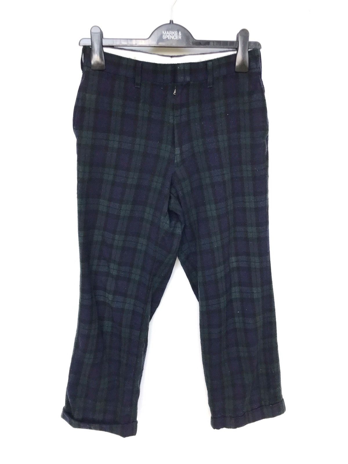 image of Vintage Van Jac. Checkered Tartan Pants in Green, Men's (Size 26)
