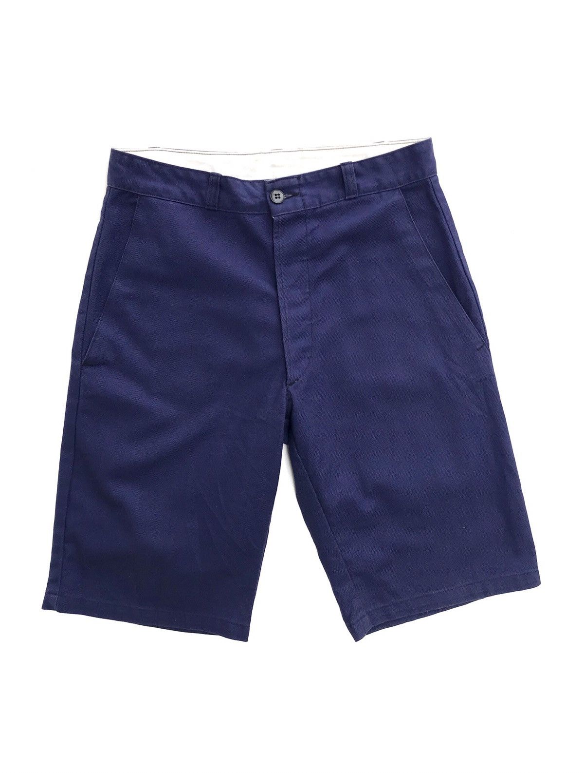 image of Danton Cotton Twill Blue Workers Short Pants, Men's (Size 28)
